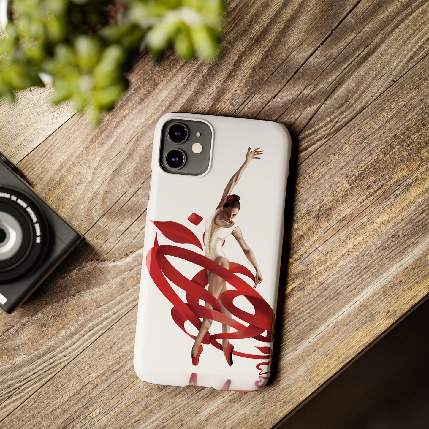 Elegant Ballet Dancer Ribbon Slim Phone Case - Perfect for Dance Lovers