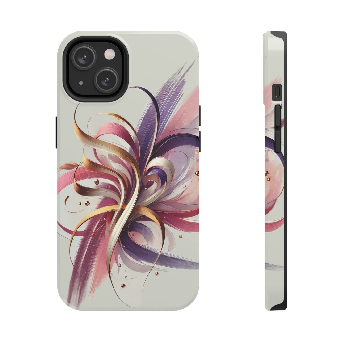 Phone Cases - Colorful Calligraphy Flower Chic Stylish Design