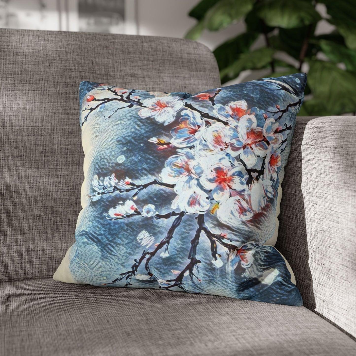 Spring Pillowcase - Modern Art Portrait Watercolour Design