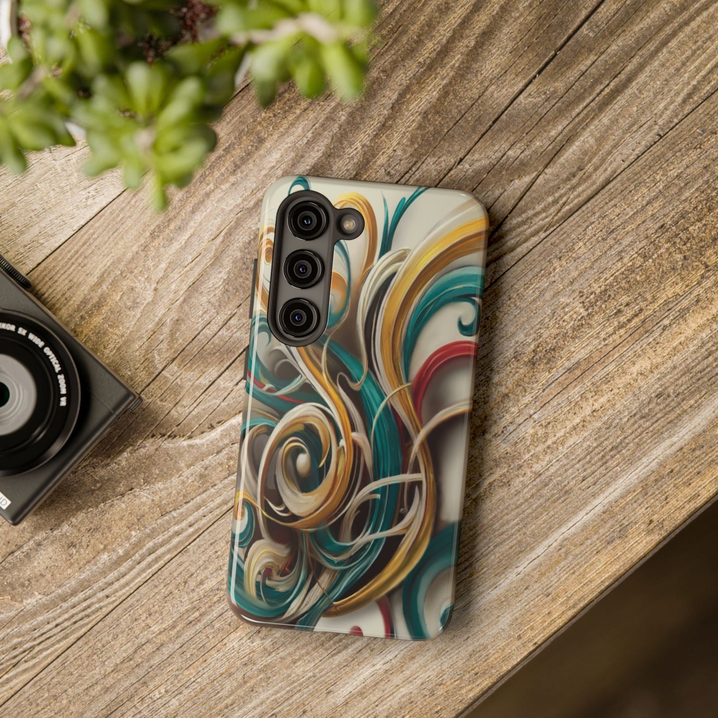 Marble Abstract Phone Case Calligraphy
