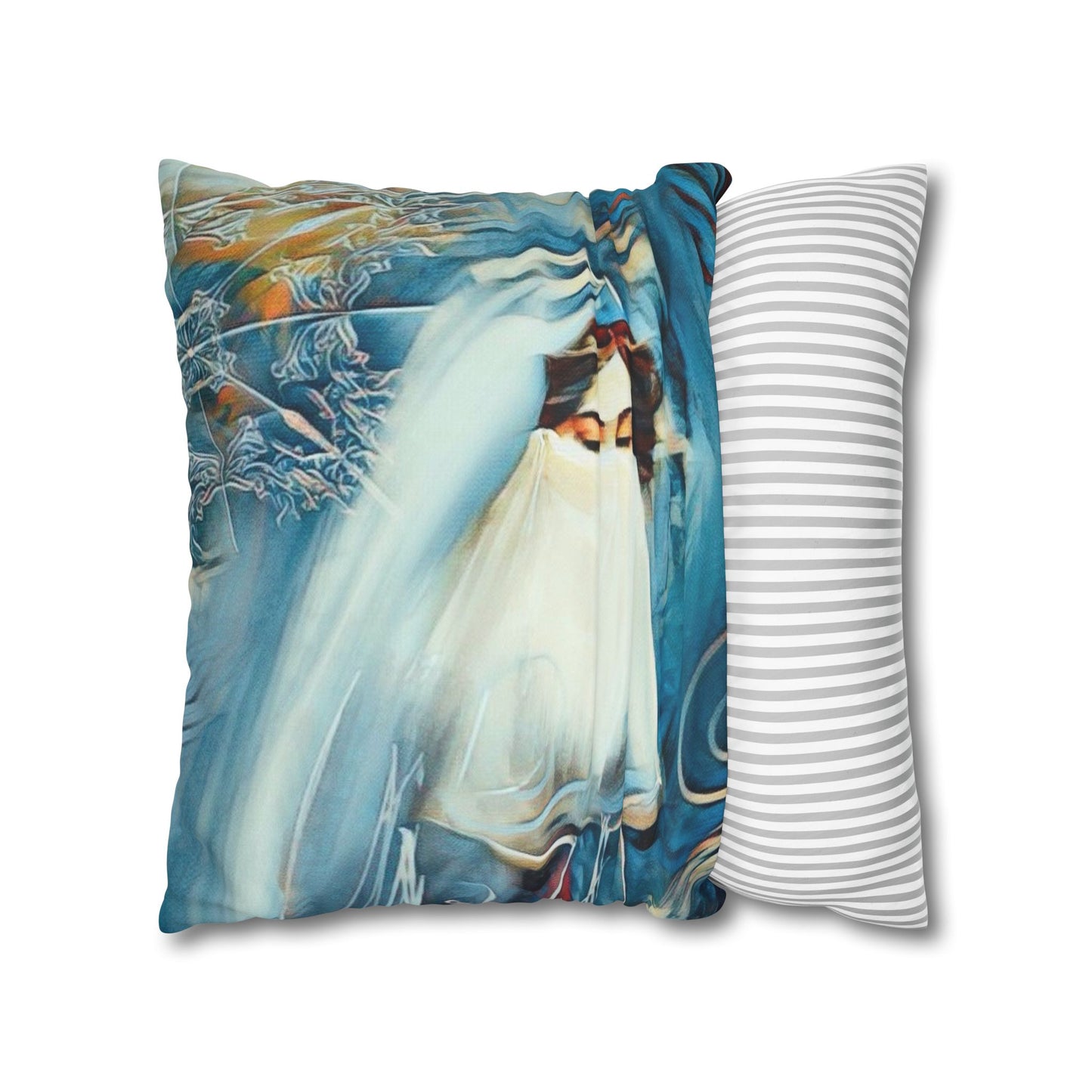 Square Pillowcase - Modern Art Watercolour Design