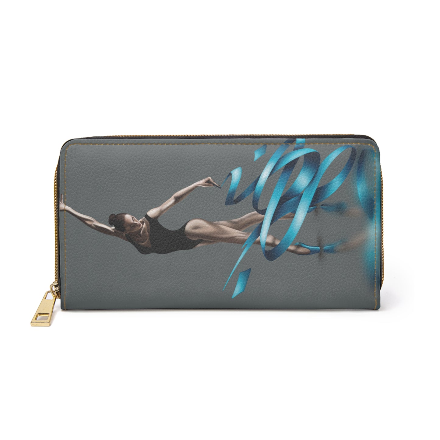 Ballerina Ribbon Calligraphy Zipper Wallet