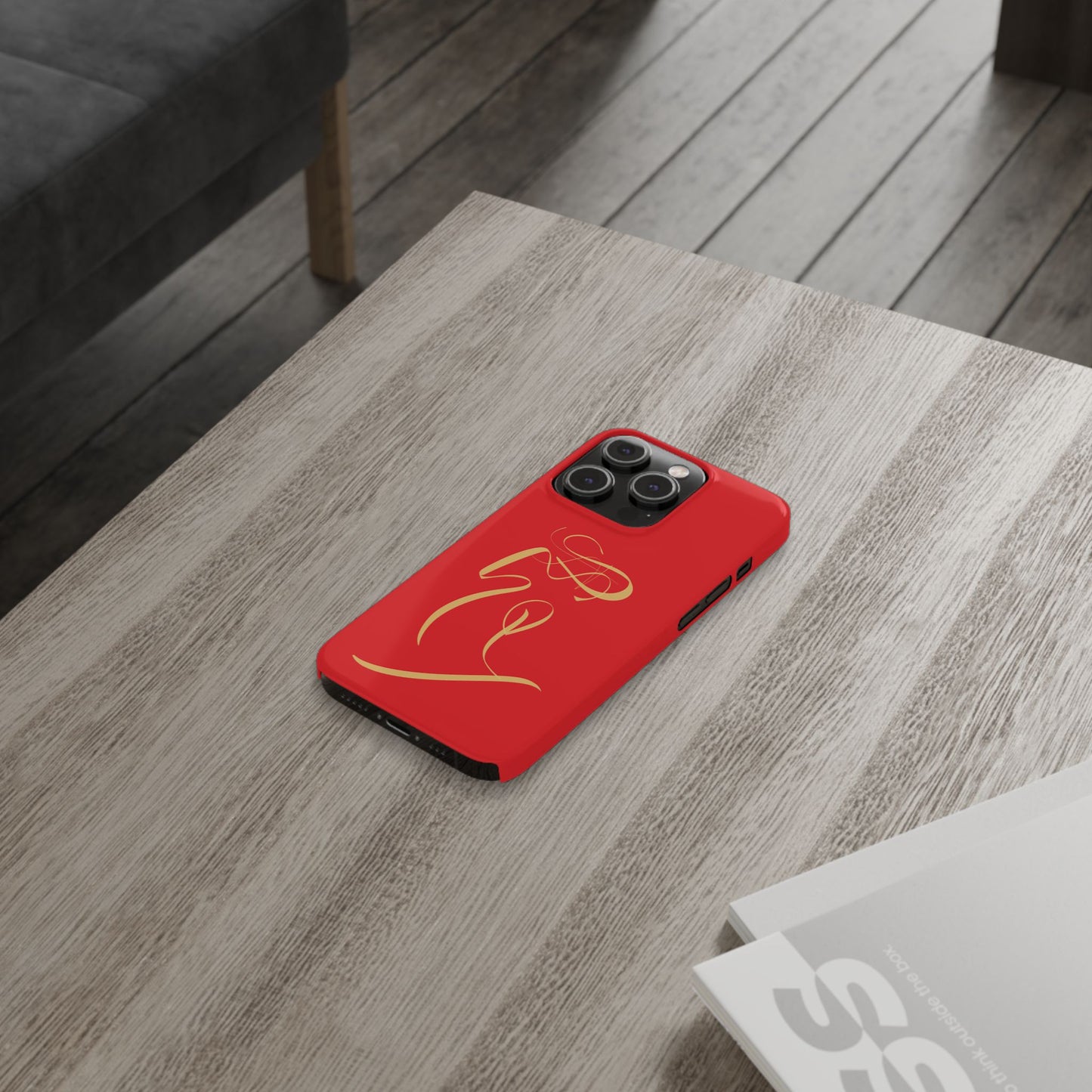 Modern Calligraphy Slim Phone Case -LOVE