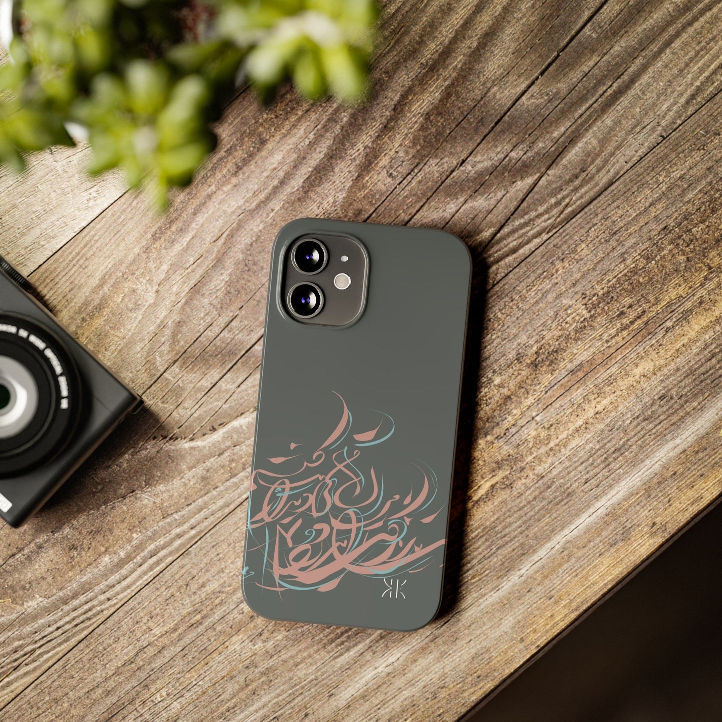 Modern Persian  Calligraphy Kalli K   Slim Phone Case