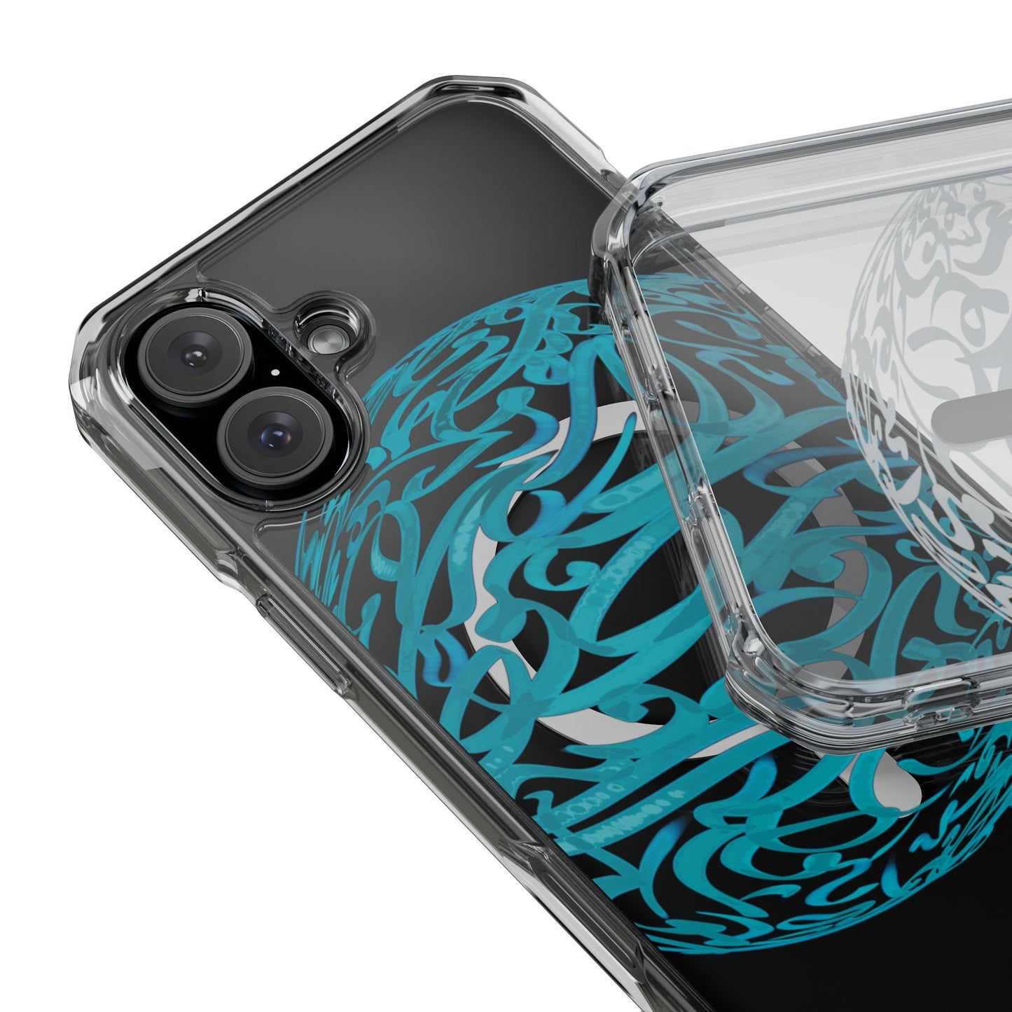 Copy of Copy of Phone Case - Pink Ribbon Persian Calligraphy Design - Magnetic Case