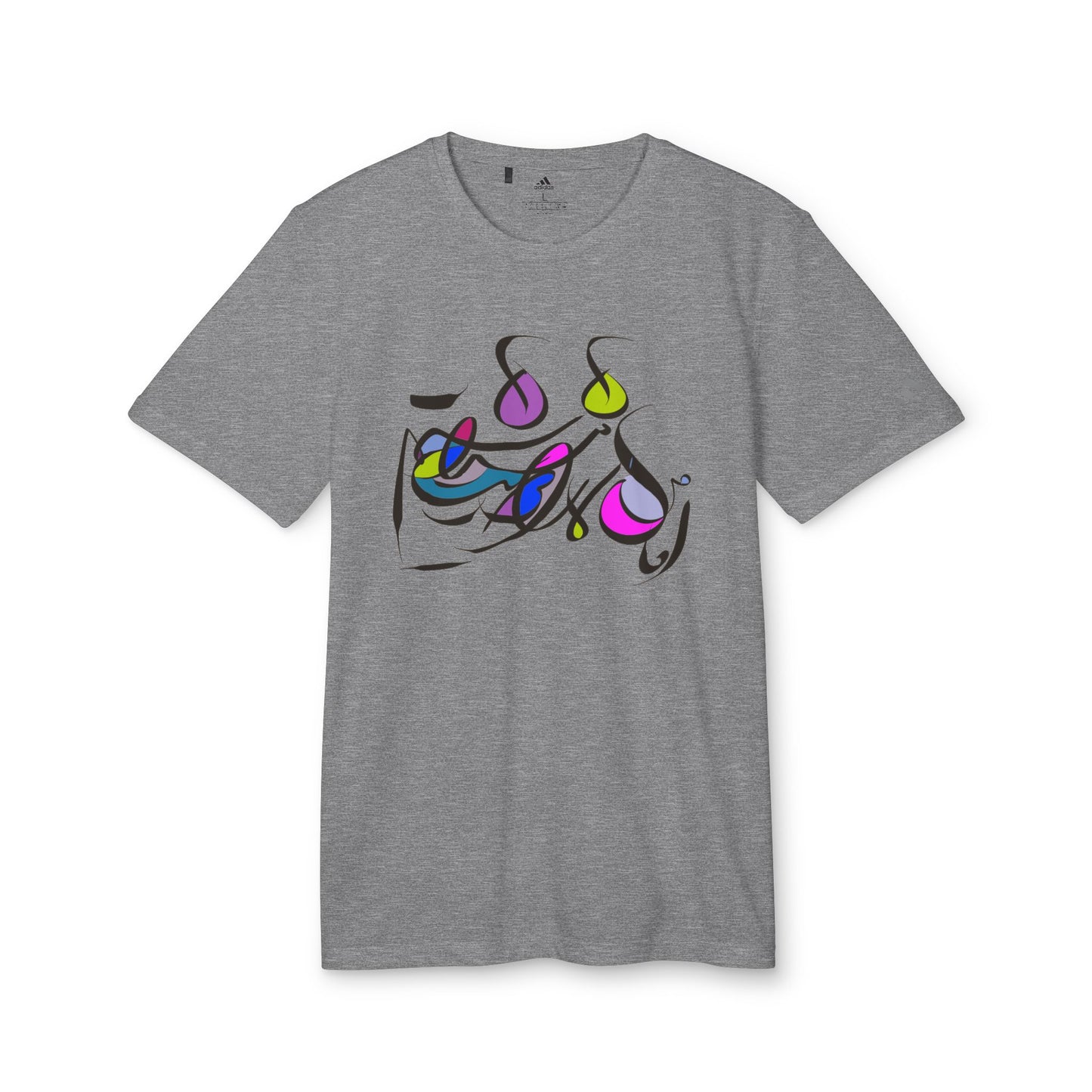 Adidas Unisex Sport T-Shirt with Artwork - Chic & Casual Sportswear modern calligraphy design