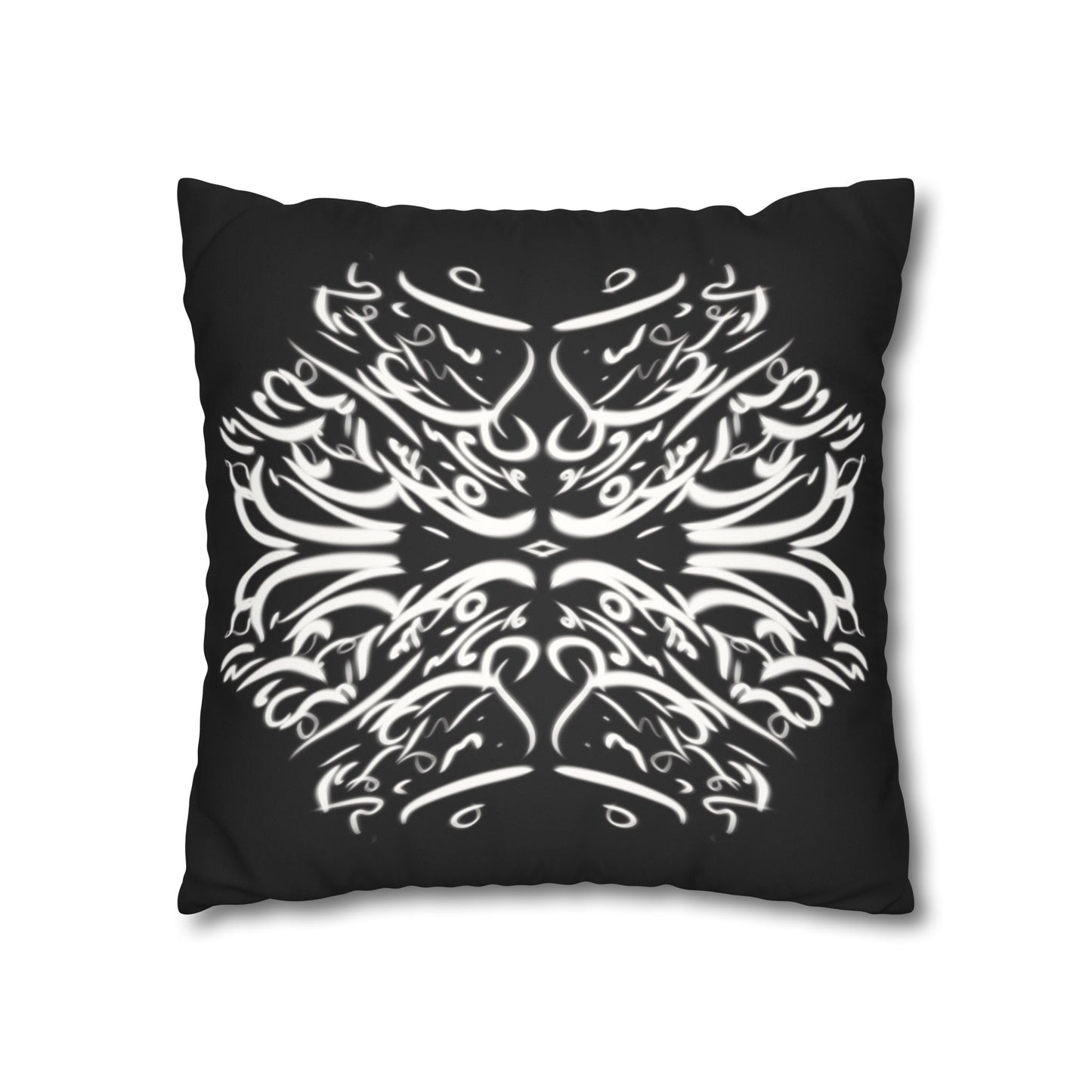Persian Calligraphy beauty Faux Suede Square Pillow Cover