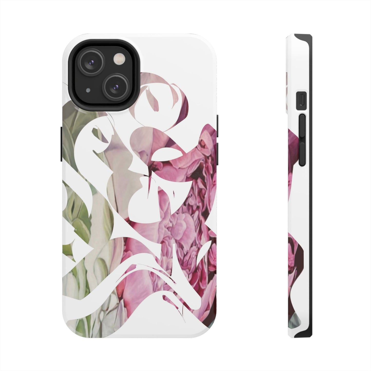 Phone Case - Garden Persian Calligraphy Design in Grey