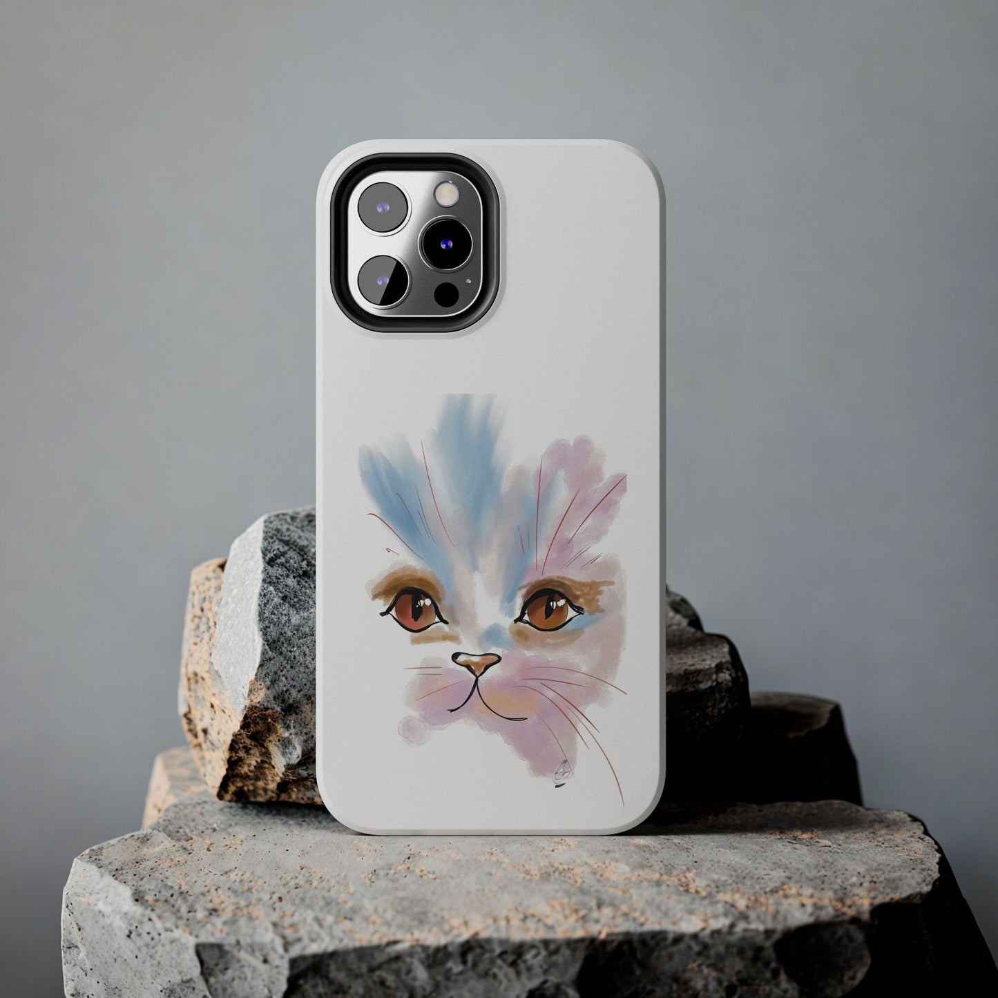 Cat Watercolour Tough Phone Case /