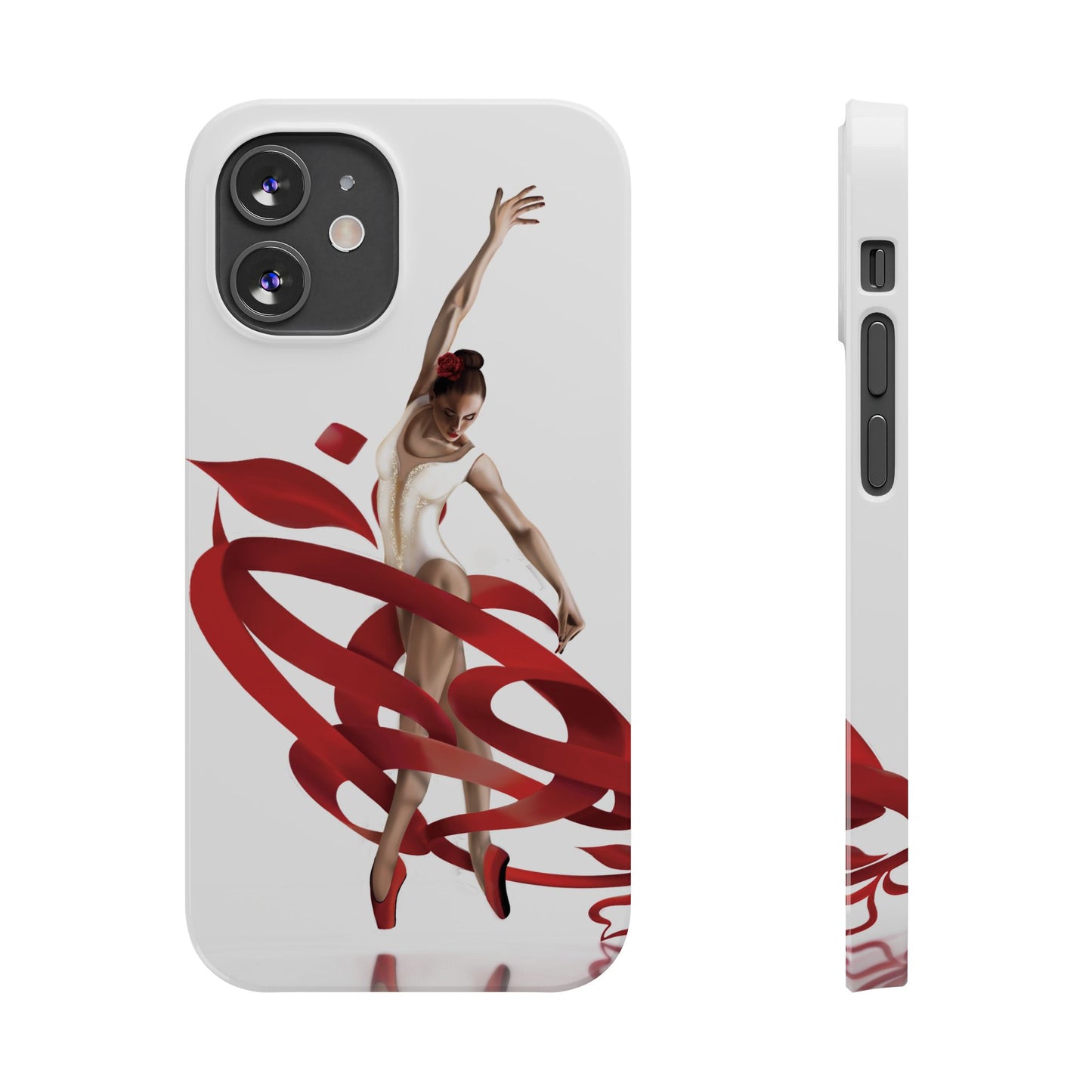 Elegant Ballet Dancer Ribbon Slim Phone Case - Perfect for Dance Lovers