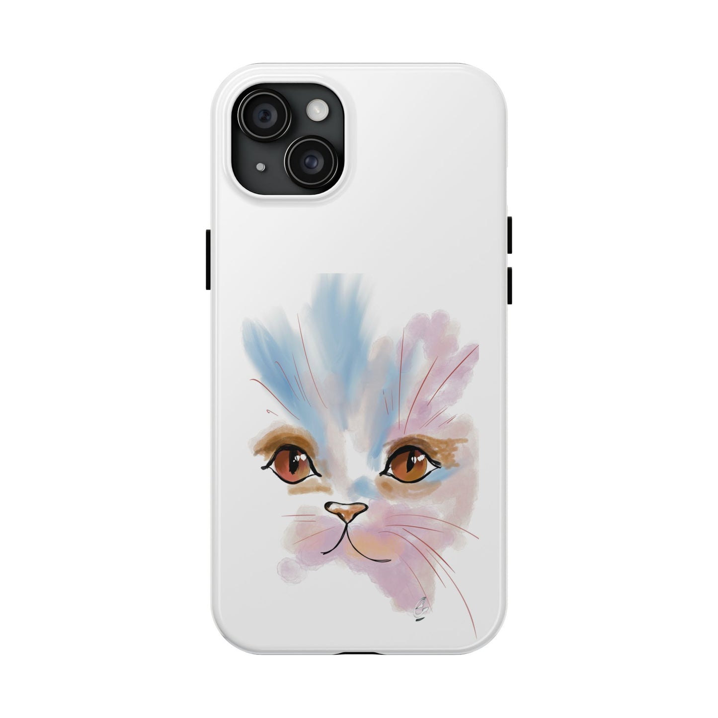 Cat Watercolour Tough Phone Case /