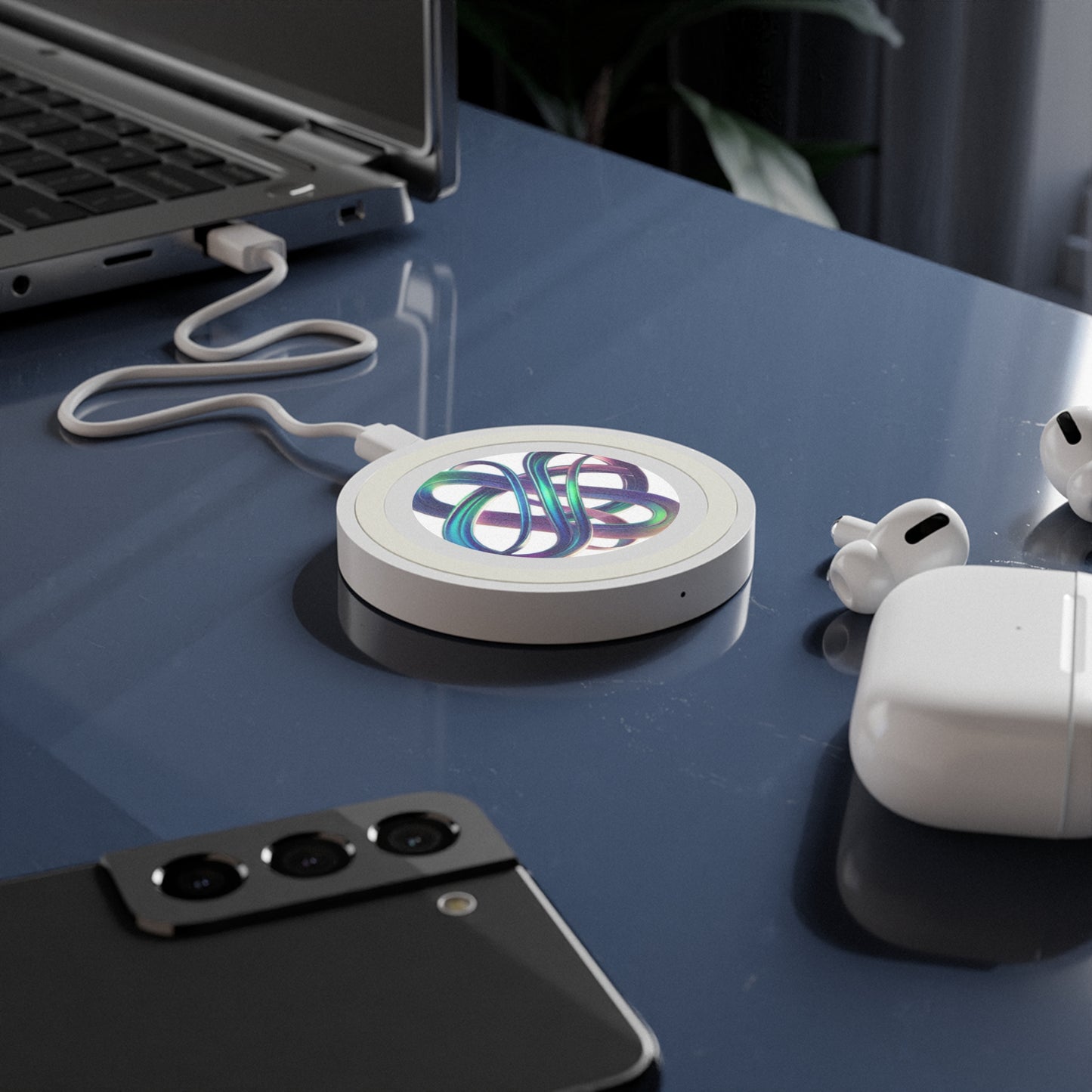Abstract Design Wireless Charging Pad