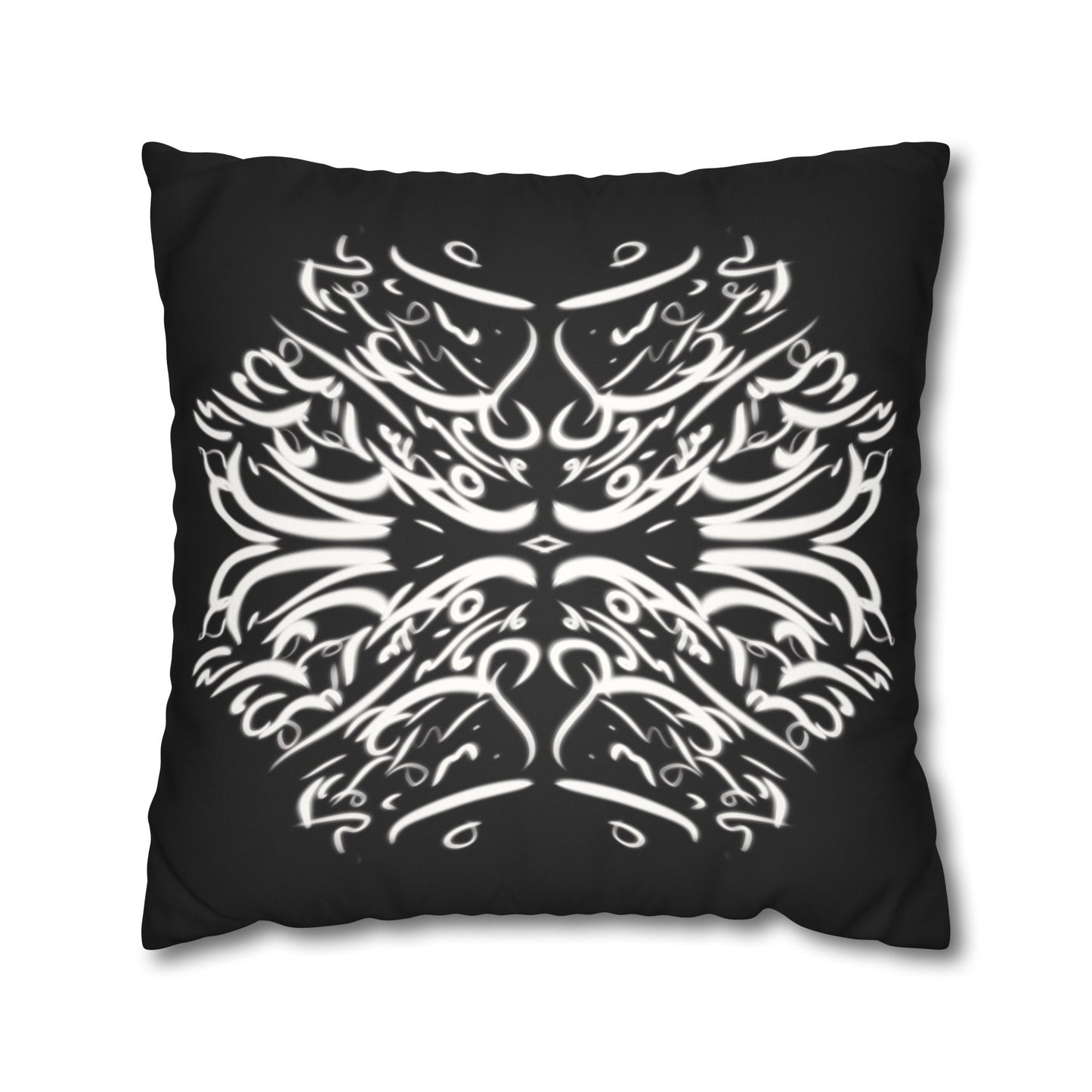 Persian Calligraphy beauty Faux Suede Square Pillow Cover