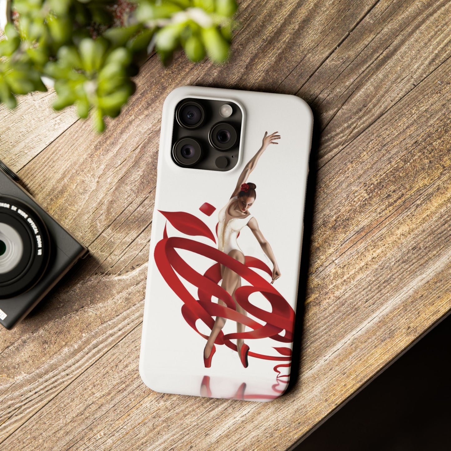 Elegant Ballet Dancer Ribbon Slim Phone Case - Perfect for Dance Lovers