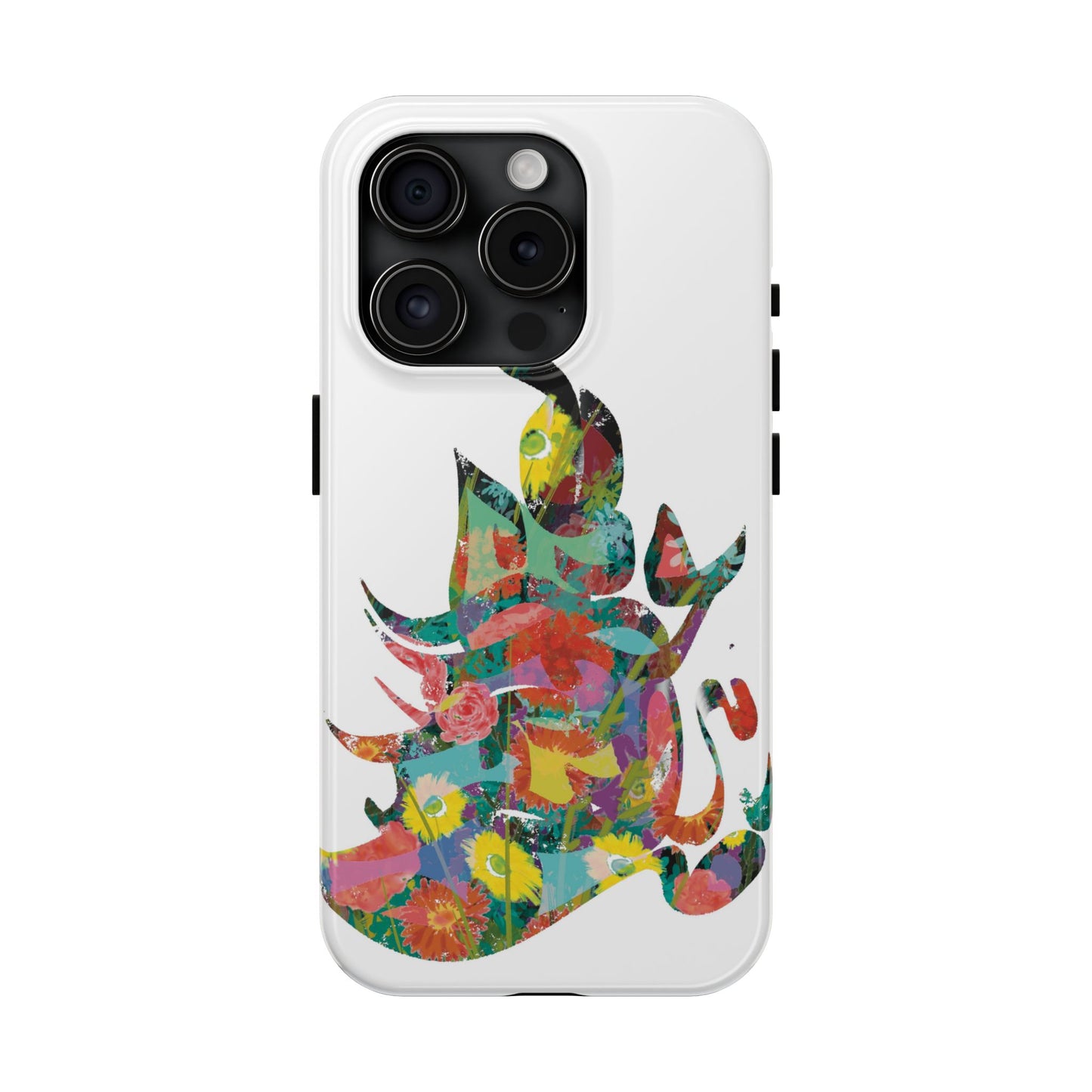 Phone Case - Flower Persian Calligraphy Design, Unique, Limited Edition