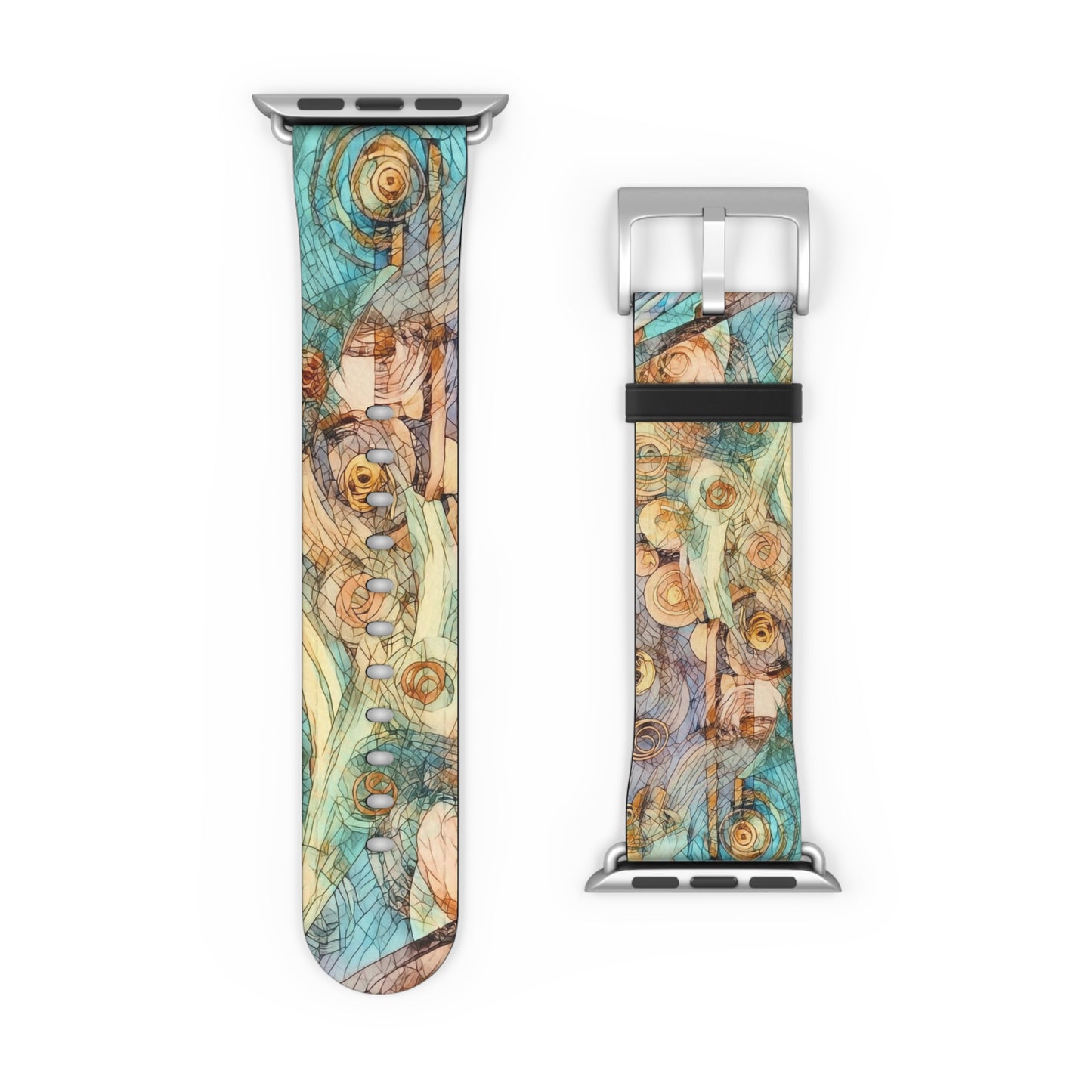 Artistic Floral Watch Band - Elegant Design for Everyday Wear