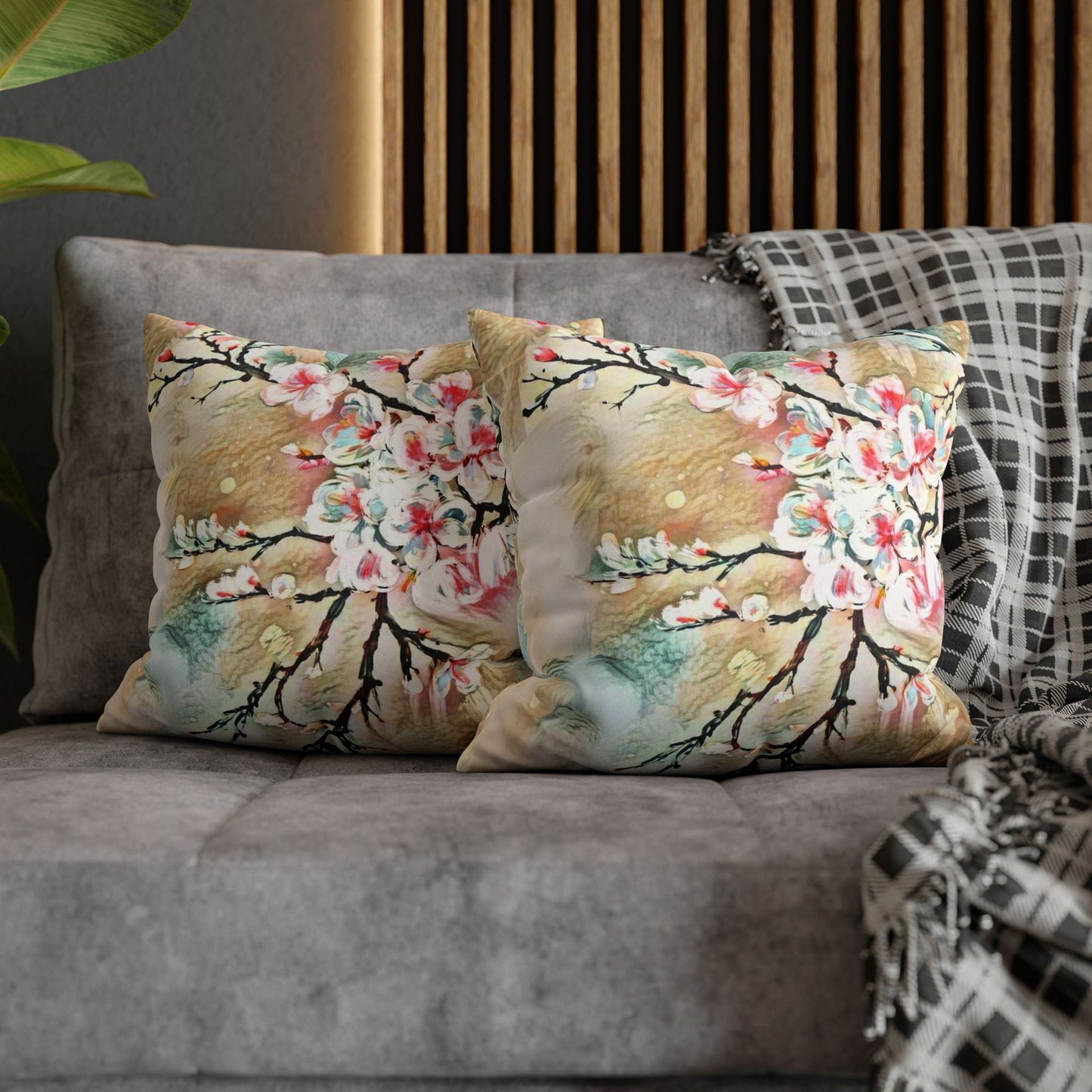 Spring Pillowcase - Modern Art Portrait Watercolour Design