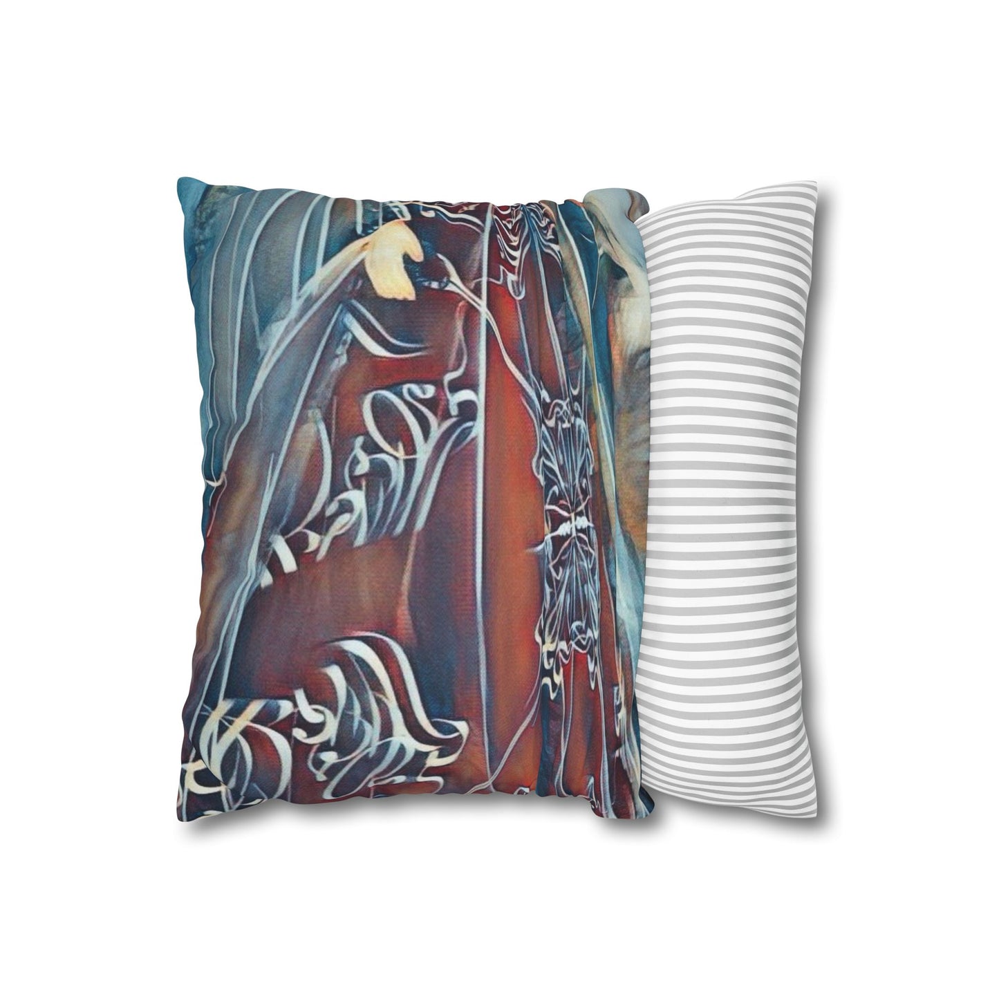 Square Pillowcase - Modern Art Watercolour Design