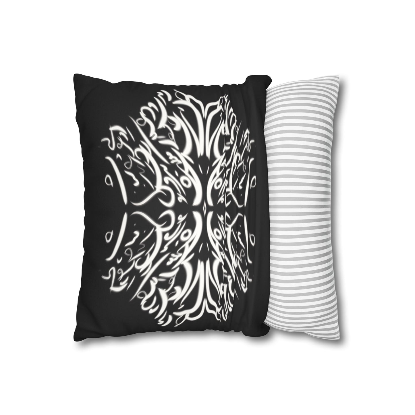 Persian Calligraphy beauty Faux Suede Square Pillow Cover