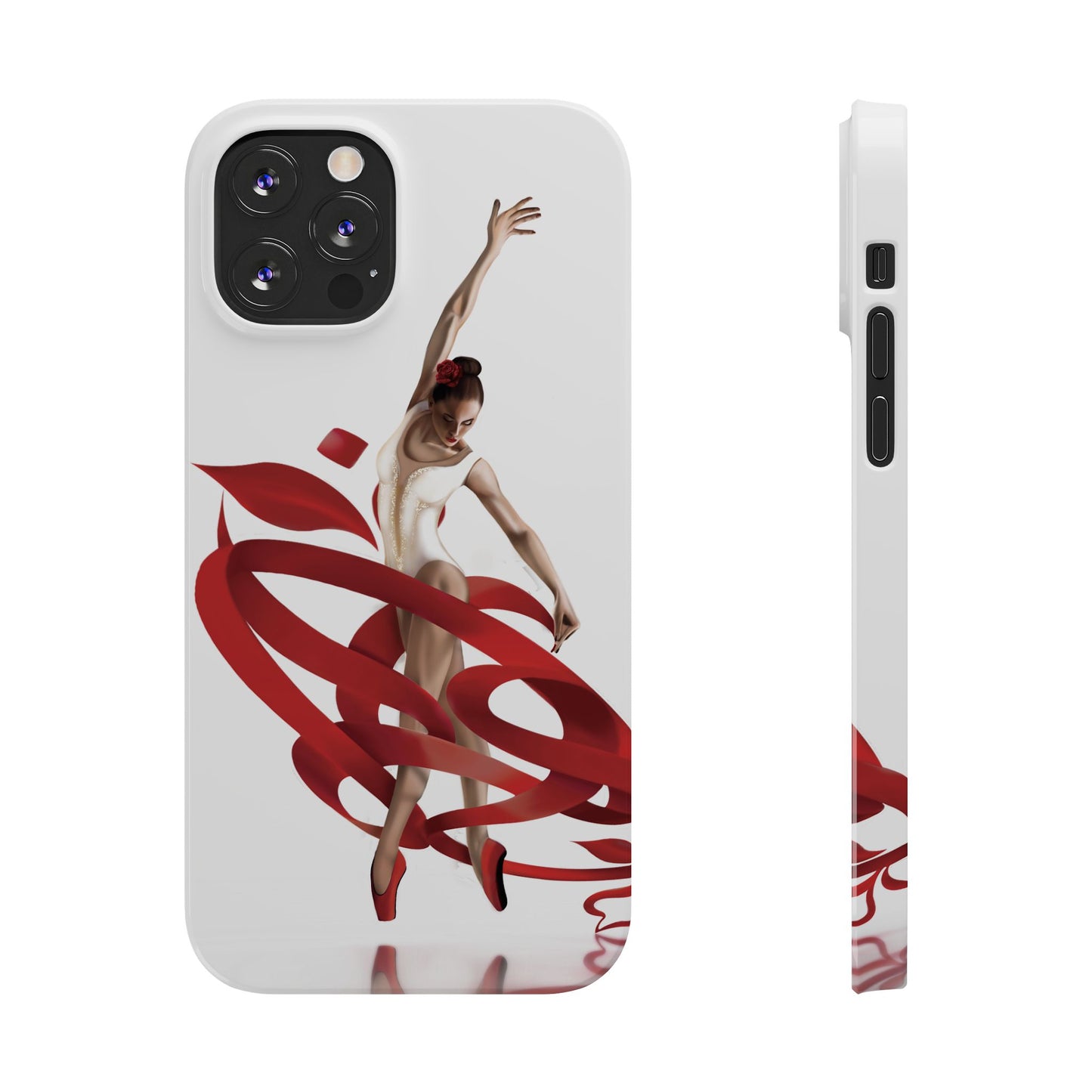 Elegant Ballet Dancer Ribbon Slim Phone Case - Perfect for Dance Lovers