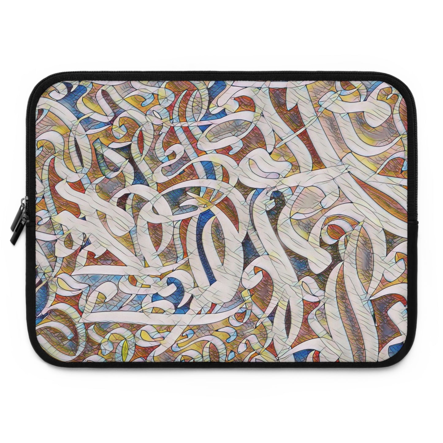 Laptop Sleeve -Modern Digital Calligraphy Art Design