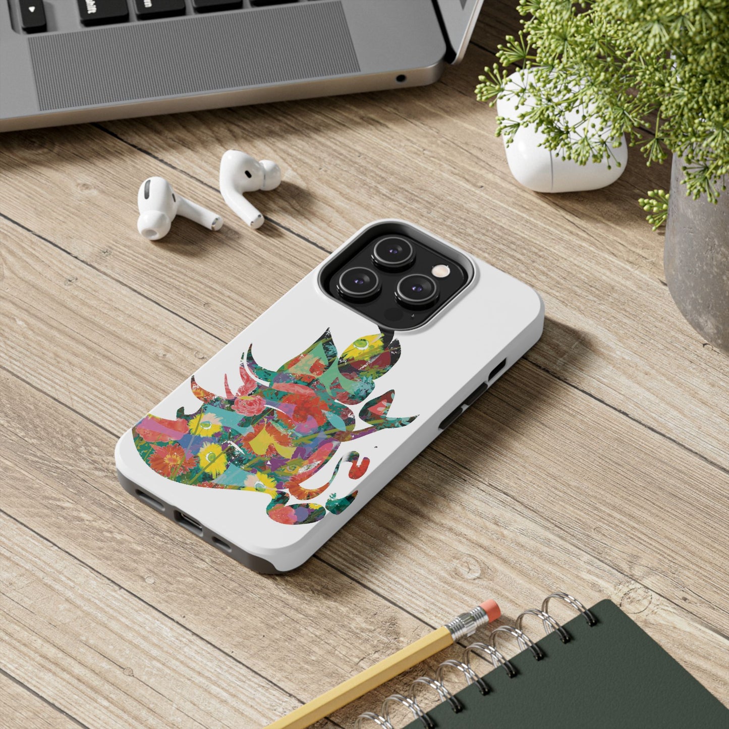 Phone Case - Flower Persian Calligraphy Design, Unique, Limited Edition