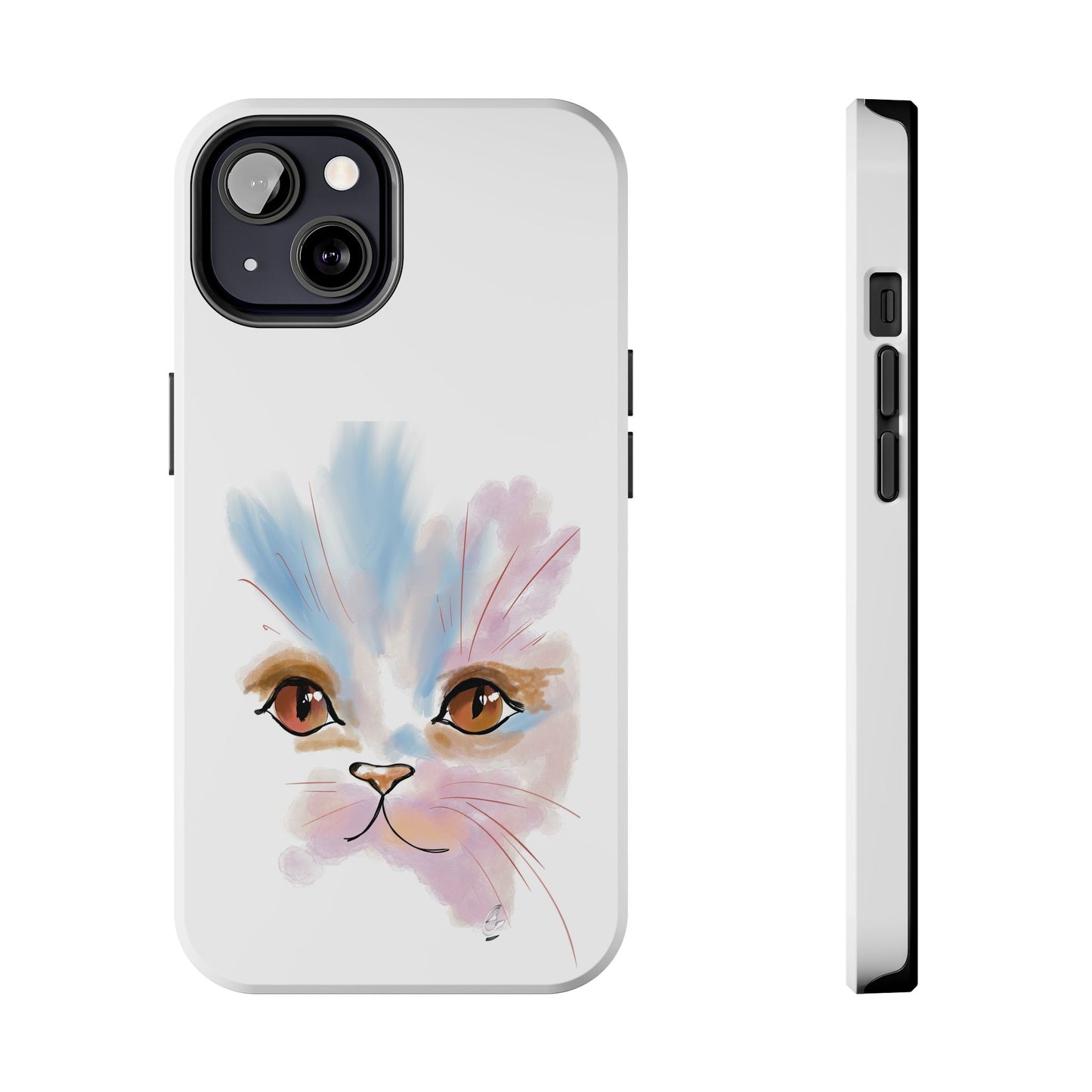 Cat Watercolour Tough Phone Case /