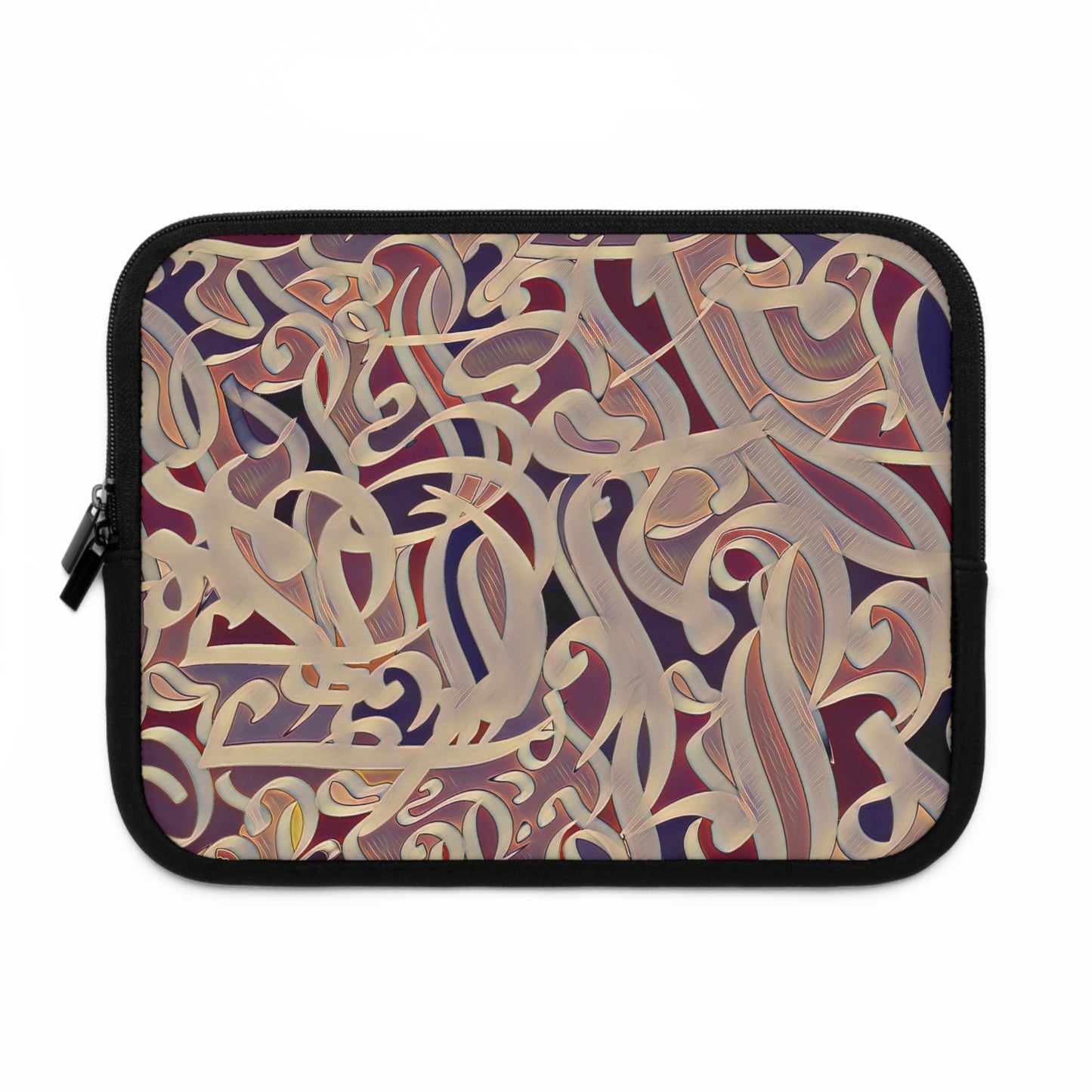 Laptop Sleeve -Modern Digital Calligraphy Art Design