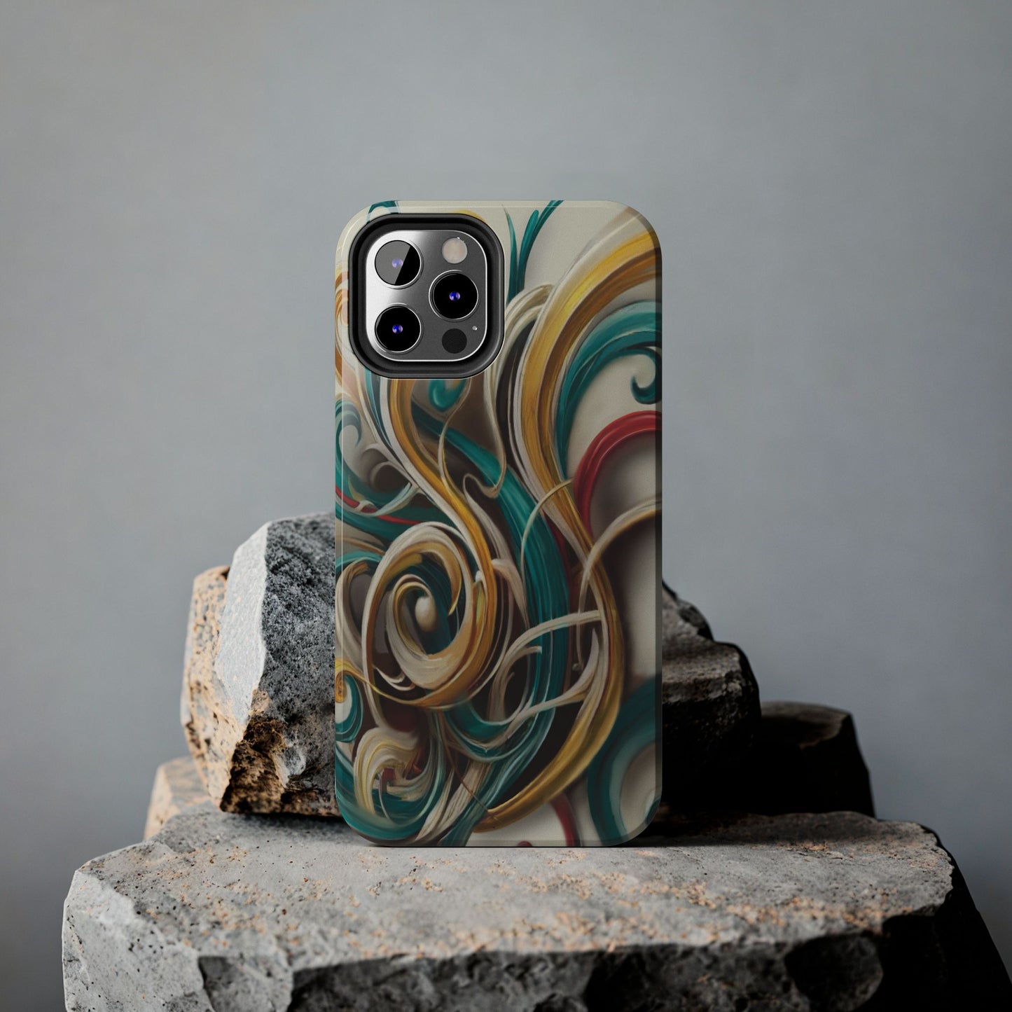 Marble Abstract Phone Case Calligraphy