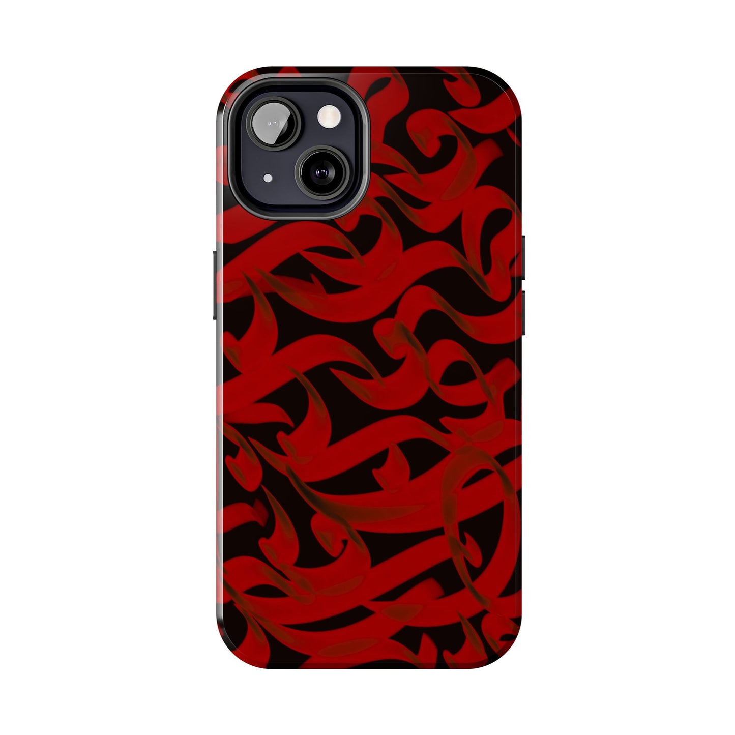 Phone Case Bold Red Persian Calligraphy Design