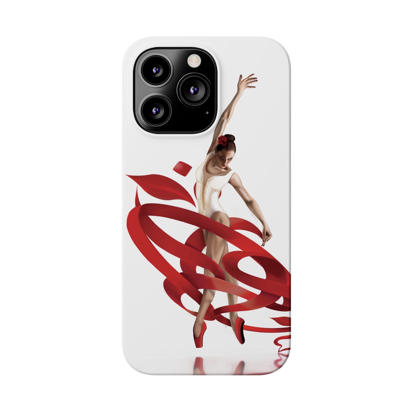 Elegant Ballet Dancer Ribbon Slim Phone Case - Perfect for Dance Lovers