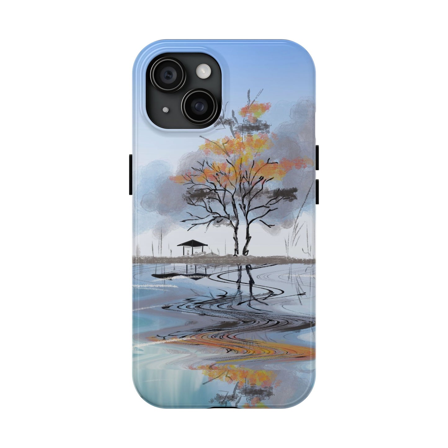 Serenity Phone Case Persian Calligraphy Art.