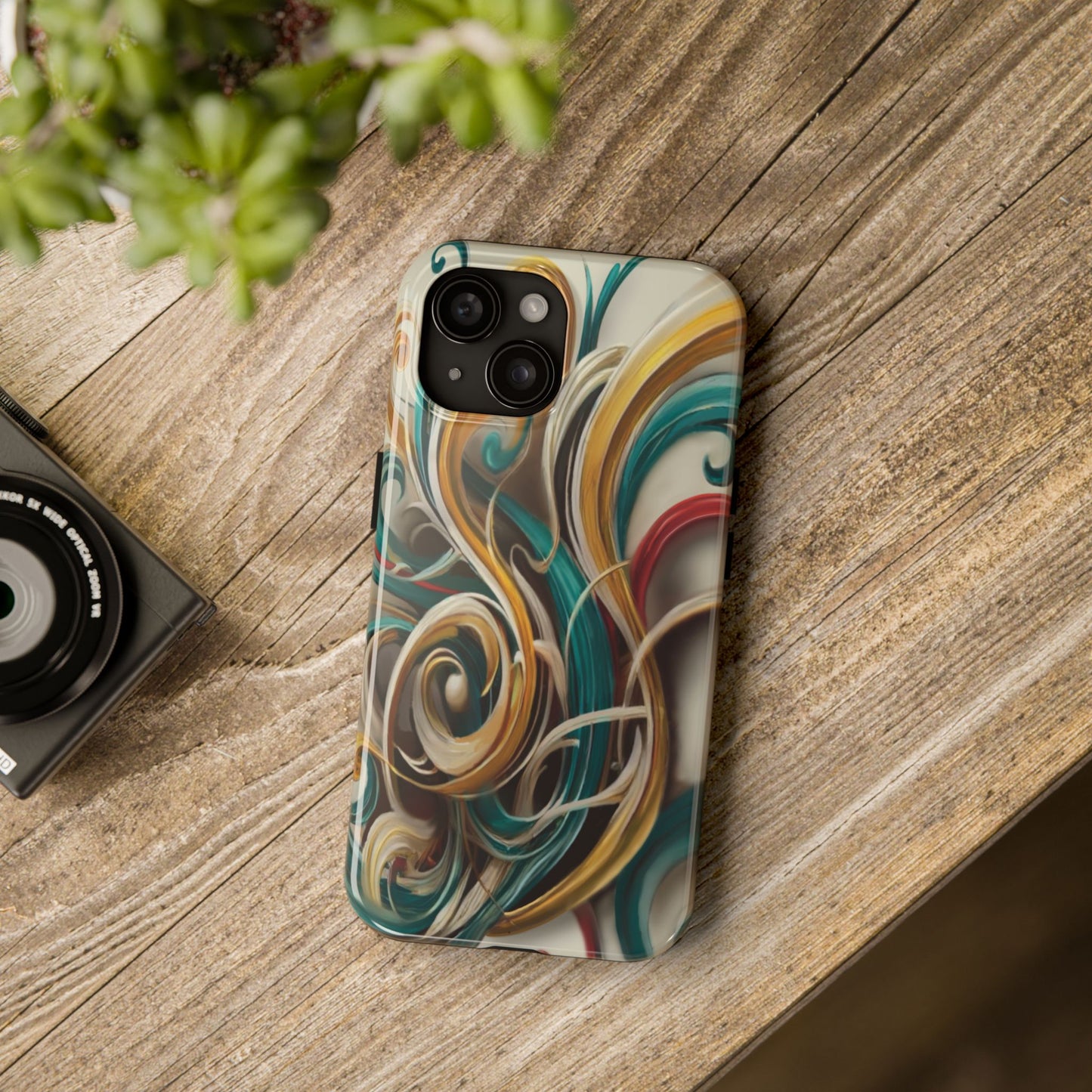 Marble Abstract Phone Case Calligraphy