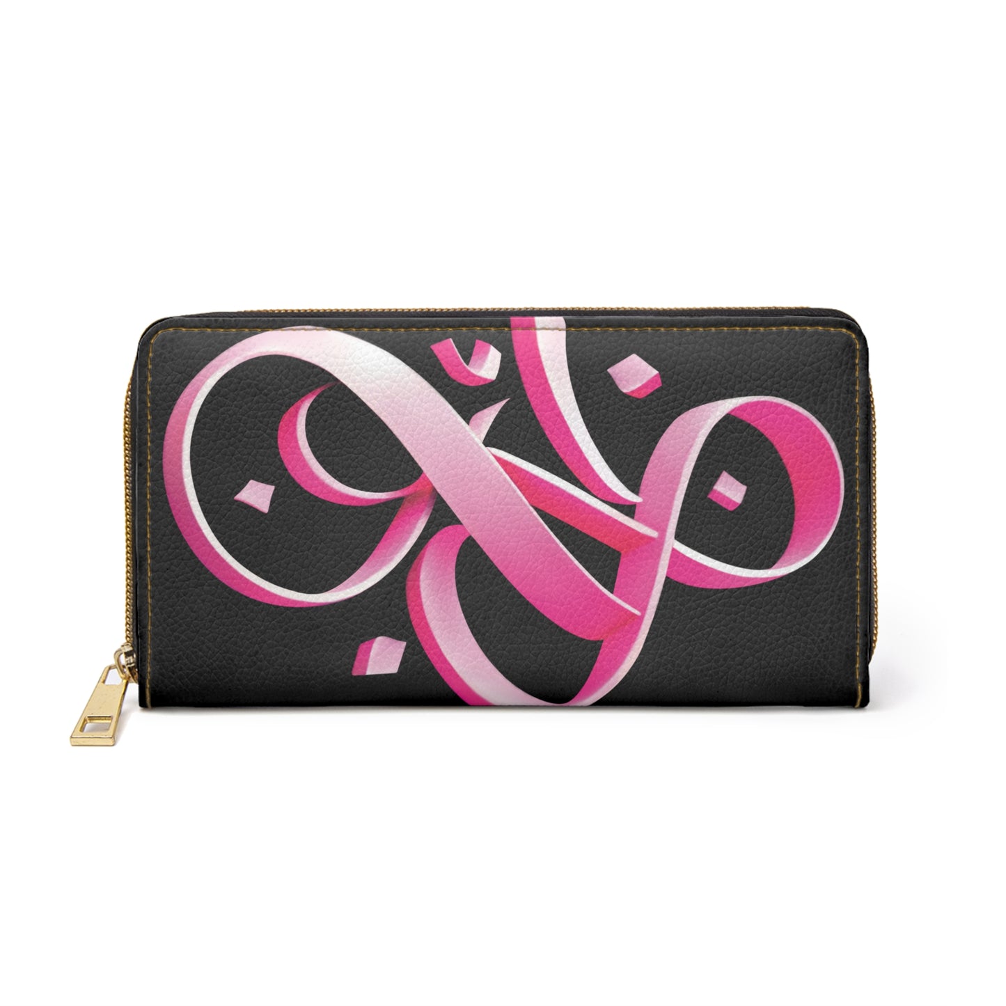 Barbie pink Persian Calligraphy inspired ribbon design-Zipper Wallet