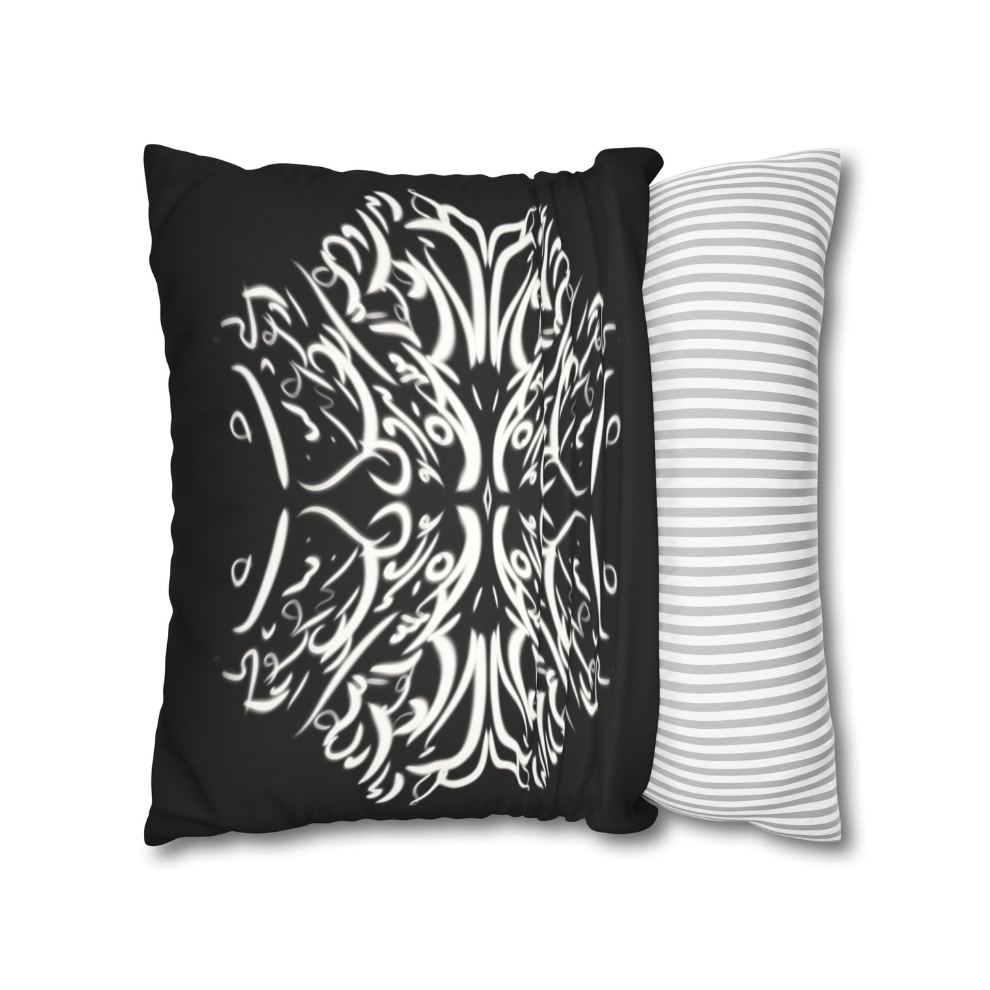Persian Calligraphy beauty Faux Suede Square Pillow Cover