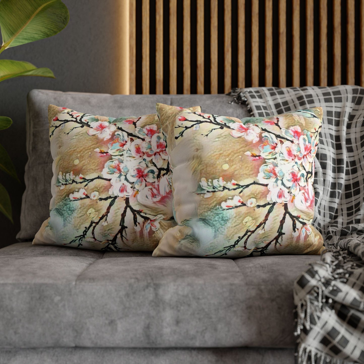 Spring Pillowcase - Modern Art Portrait Watercolour Design