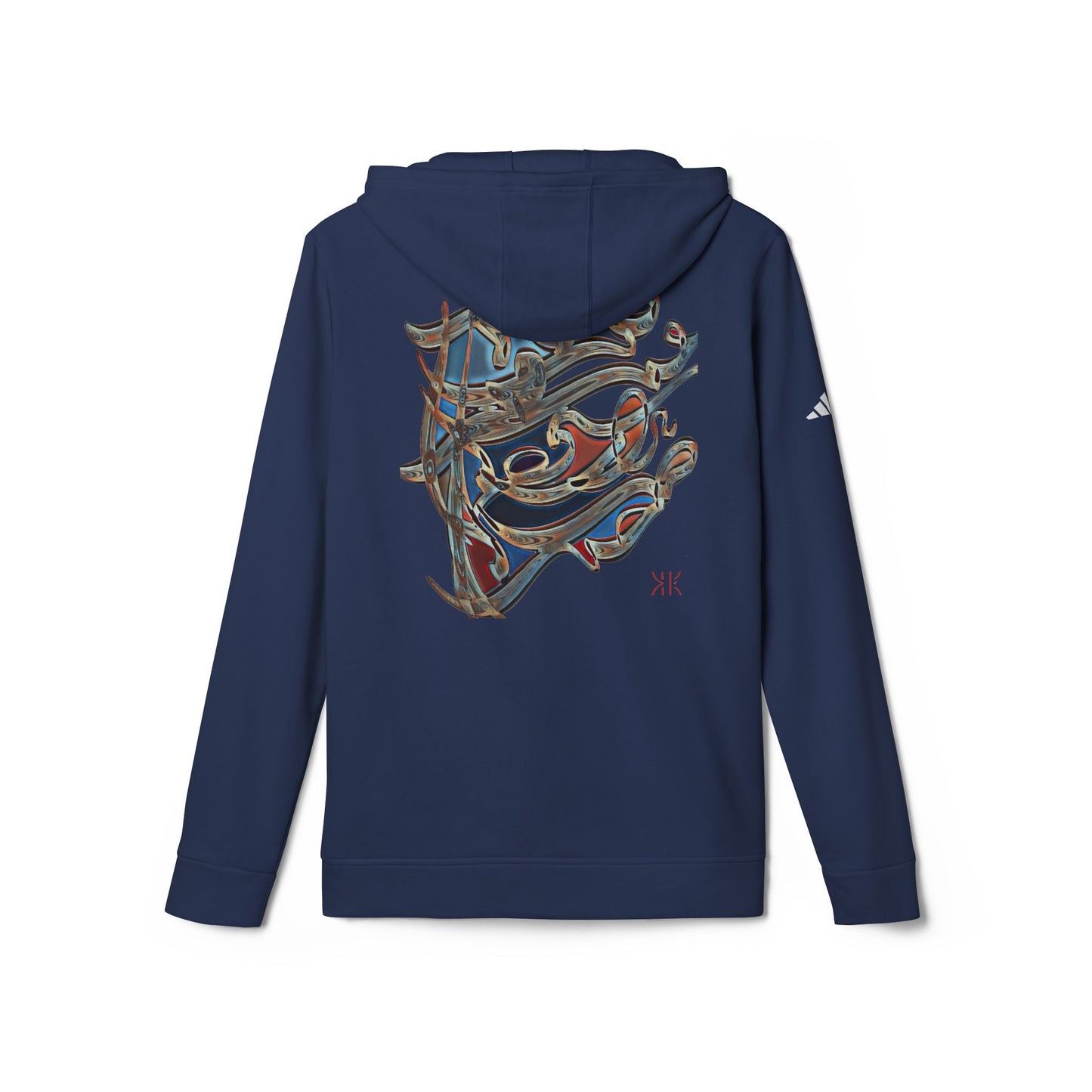 . Fleece Hoodie with Modern Calligraphy Adidas Design