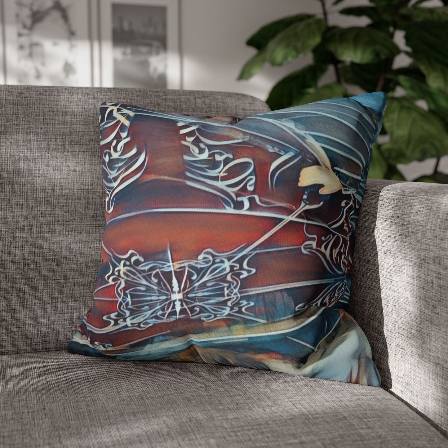 Square Pillowcase - Modern Art Watercolour Design