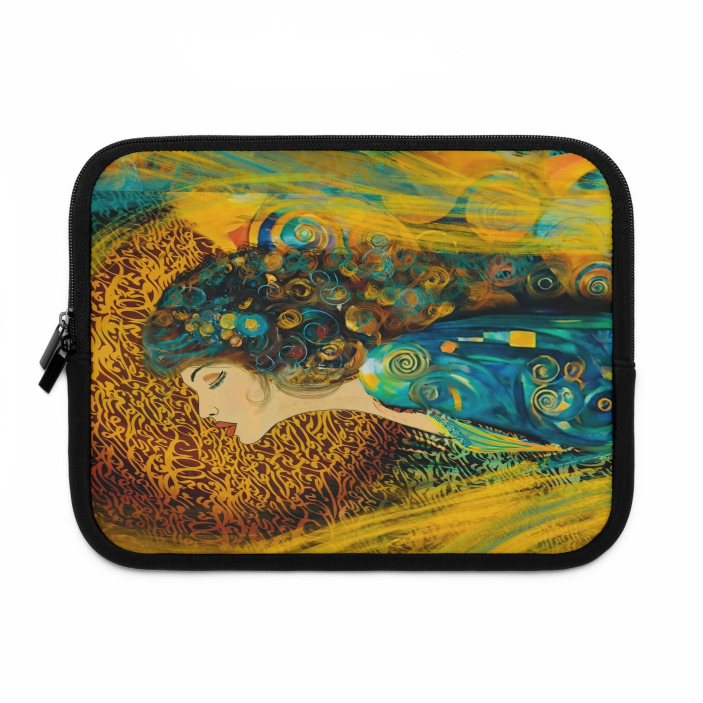 Laptop Sleeve - Ethereal Swirls Modern Digital Art Design