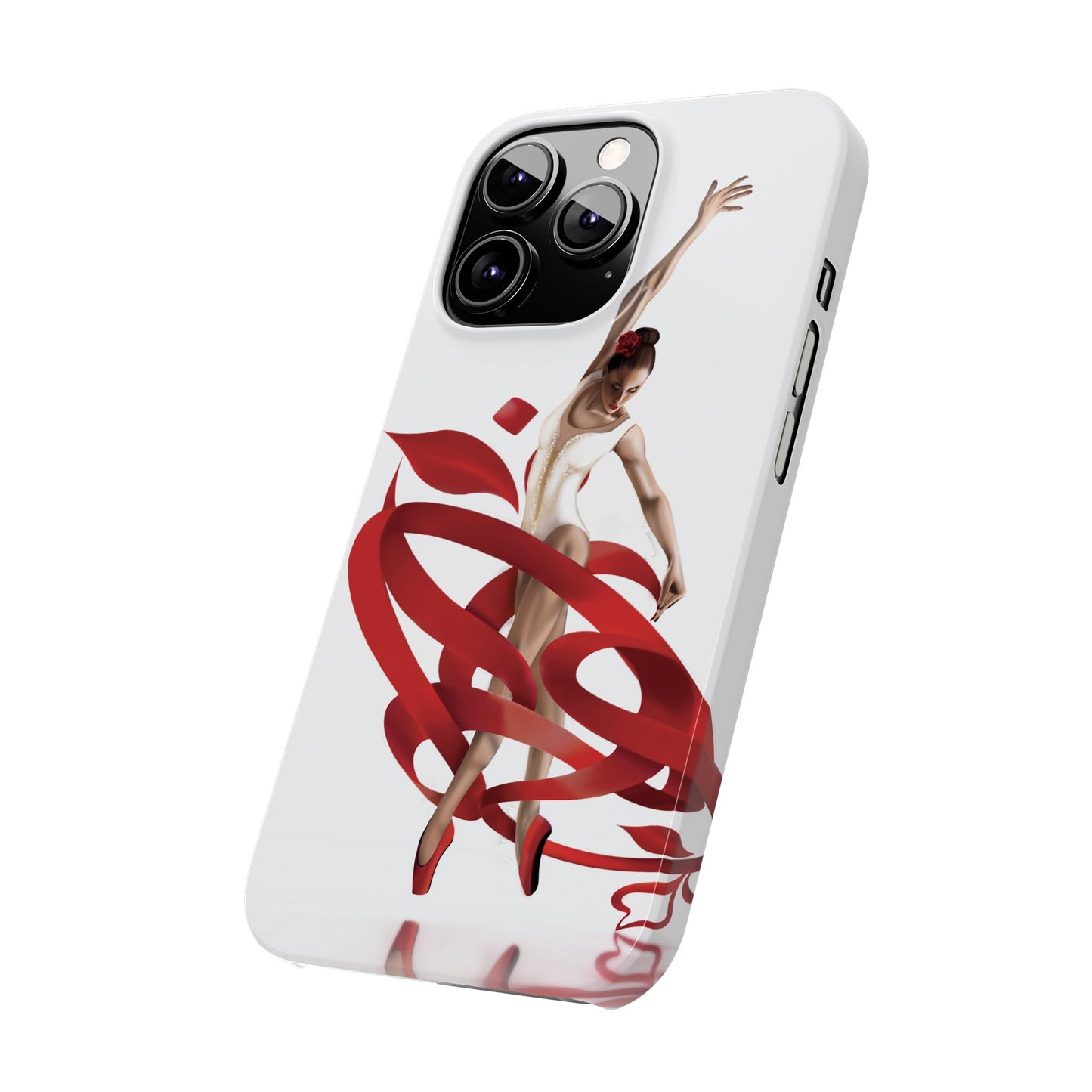 Elegant Ballet Dancer Ribbon Slim Phone Case - Perfect for Dance Lovers