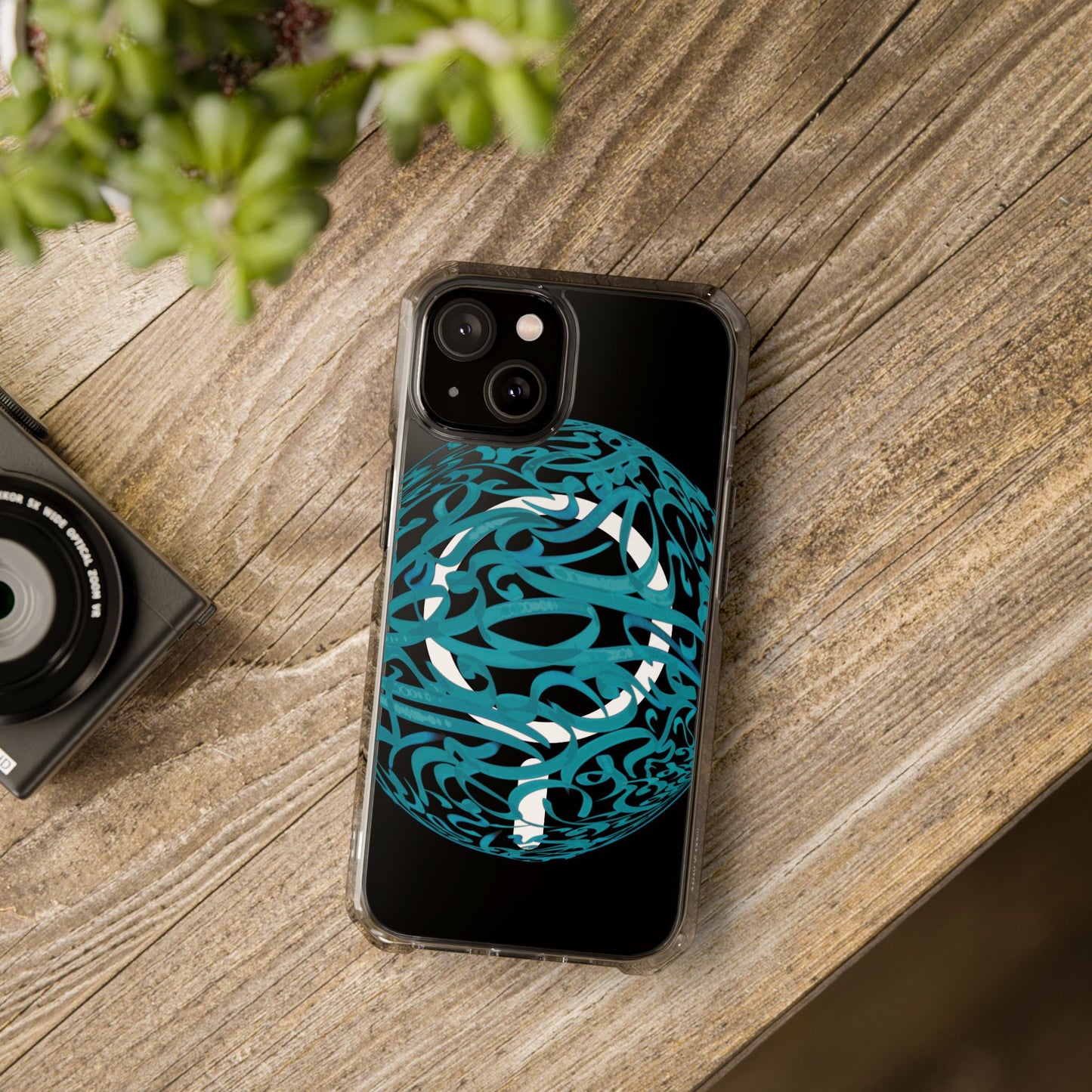 Copy of Copy of Phone Case - Pink Ribbon Persian Calligraphy Design - Magnetic Case