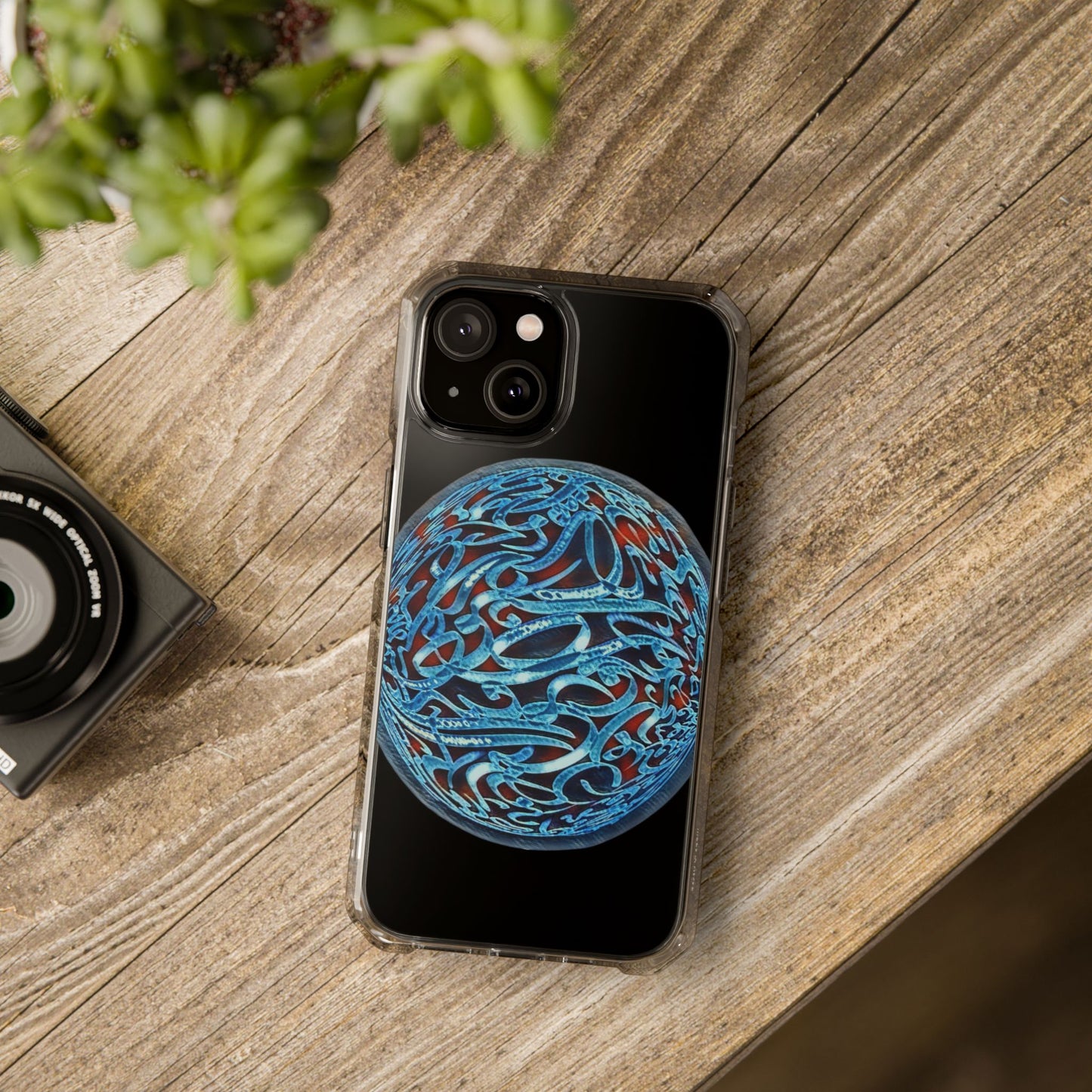 Copy of Phone Case - Pink Ribbon Persian Calligraphy Design - Magnetic Case