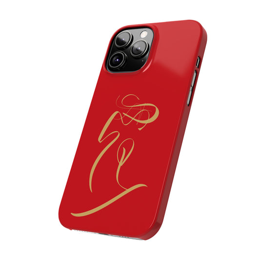 Modern Calligraphy Slim Phone Case -LOVE
