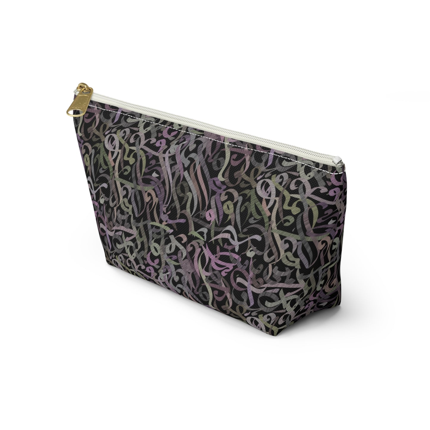 Modern calligraphy Accessory Pouch w T-bottom