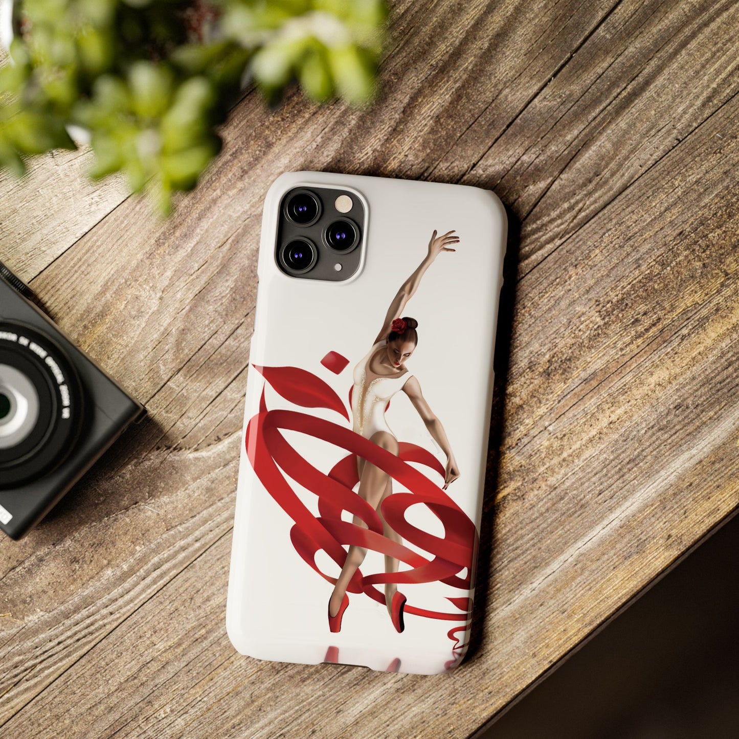 Elegant Ballet Dancer Ribbon Slim Phone Case - Perfect for Dance Lovers