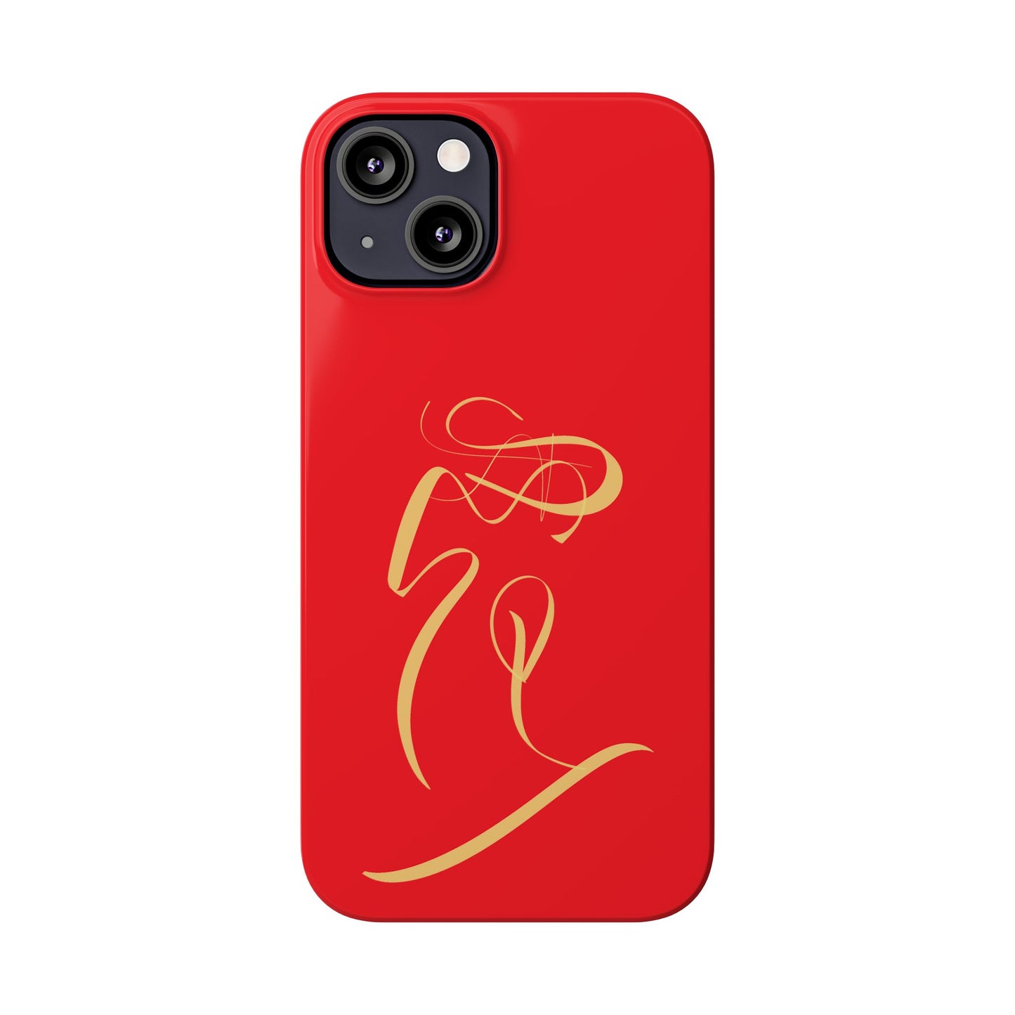 Modern Calligraphy Slim Phone Case -LOVE