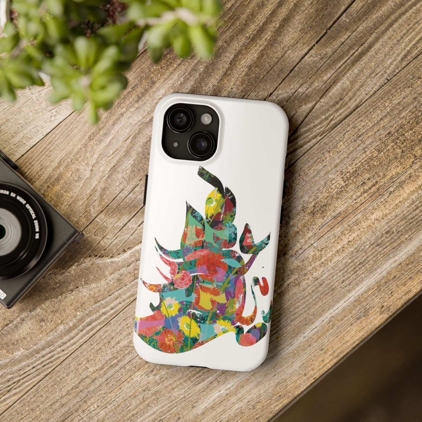 Phone Case - Flower Persian Calligraphy Design, Unique, Limited Edition