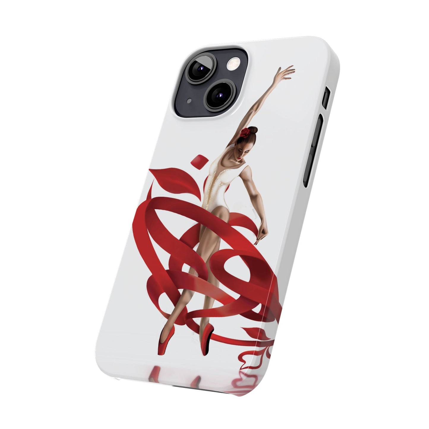 Elegant Ballet Dancer Ribbon Slim Phone Case - Perfect for Dance Lovers