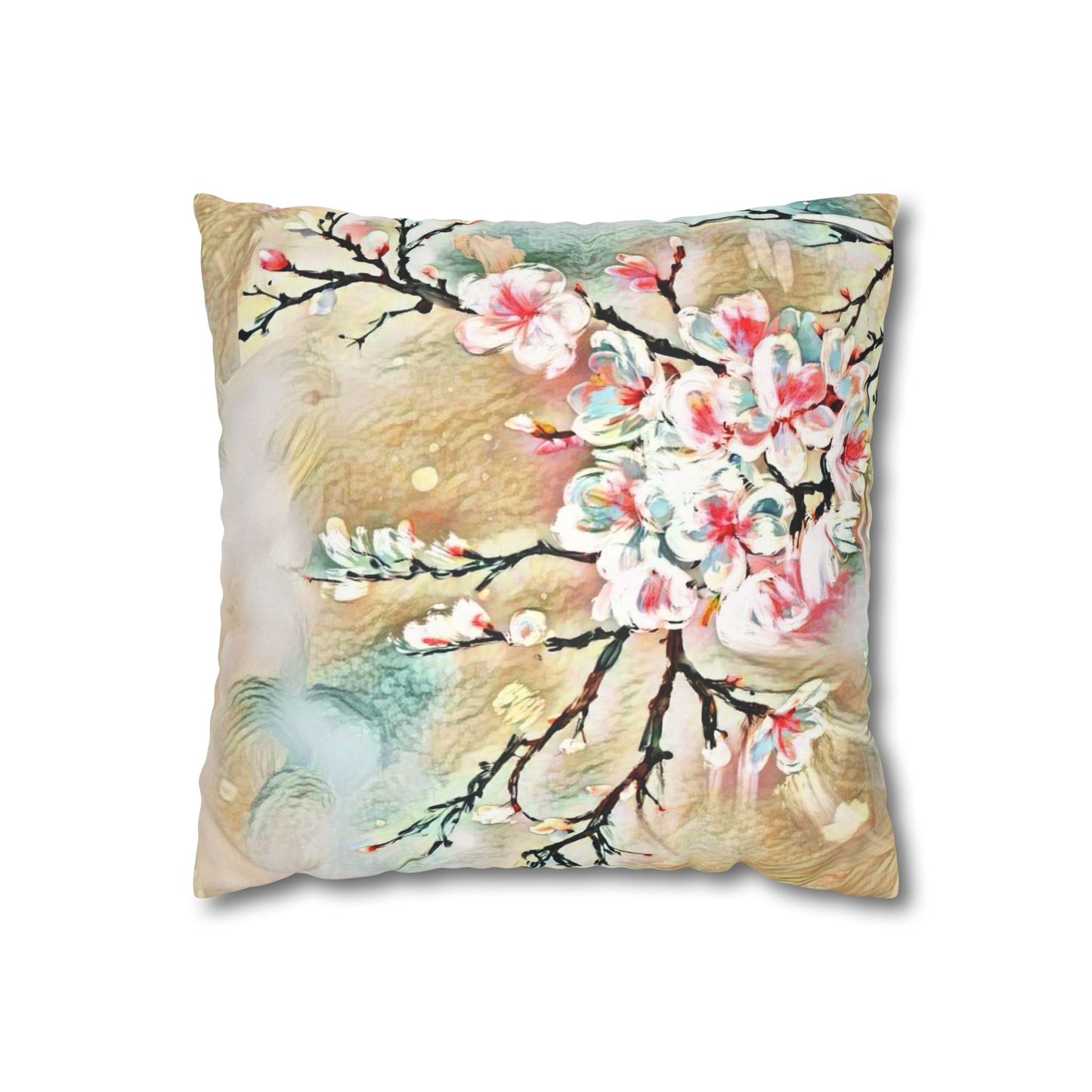 Spring Pillowcase - Modern Art Portrait Watercolour Design