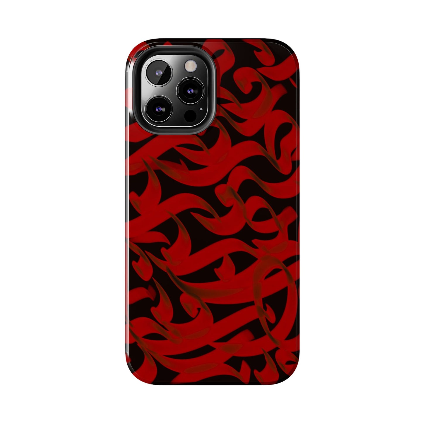 Phone Case Bold Red Persian Calligraphy Design